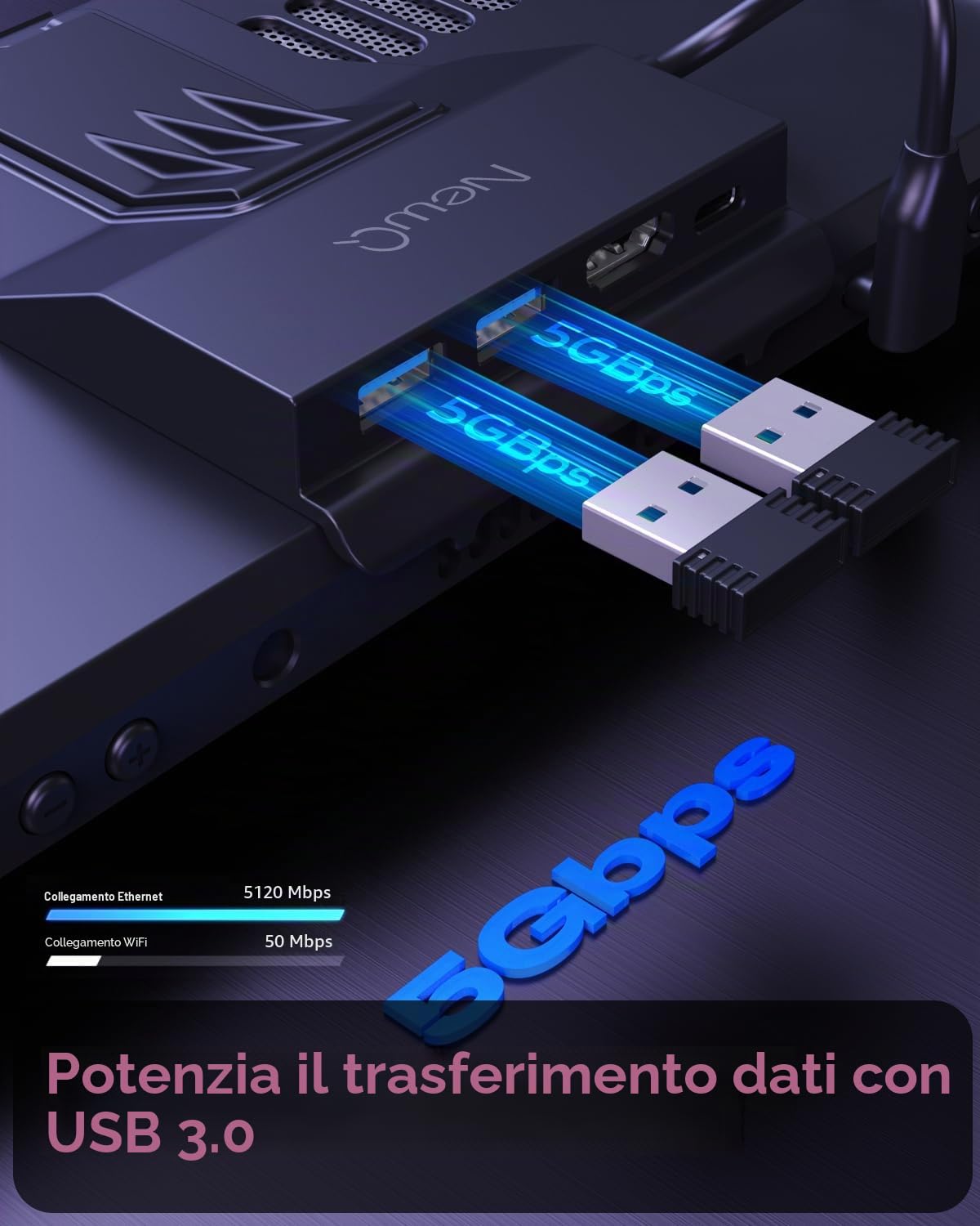 Docking Station portatile Steam Deck Dock/OLED, 4 in 1 Steam Deck Docking Station con HDMI 2.0 4K@60Hz, 2 USB-A3.0, supporto PD-IN 100W Max, Stand Base Gadget