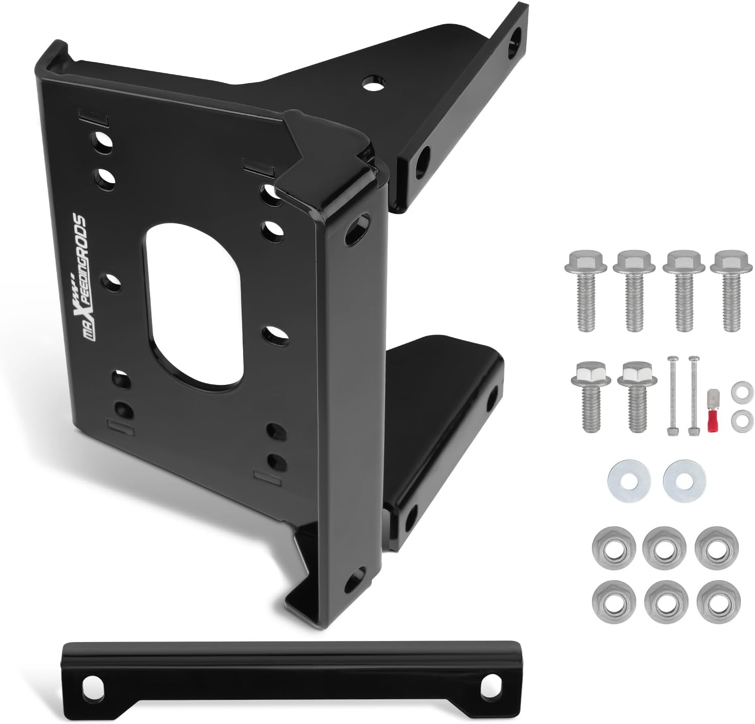 maXpeedingrods Winch Mount Bracket Plate for Kawasaki 820 Mule PRO-FXT/FX 2015-2023, PRO-FXR 2018-2022, 1000 Mule PRO-FXT/FX/PRO-FXR 2024, 1000 Mule PRO-DXT/DX Diesel 2016-