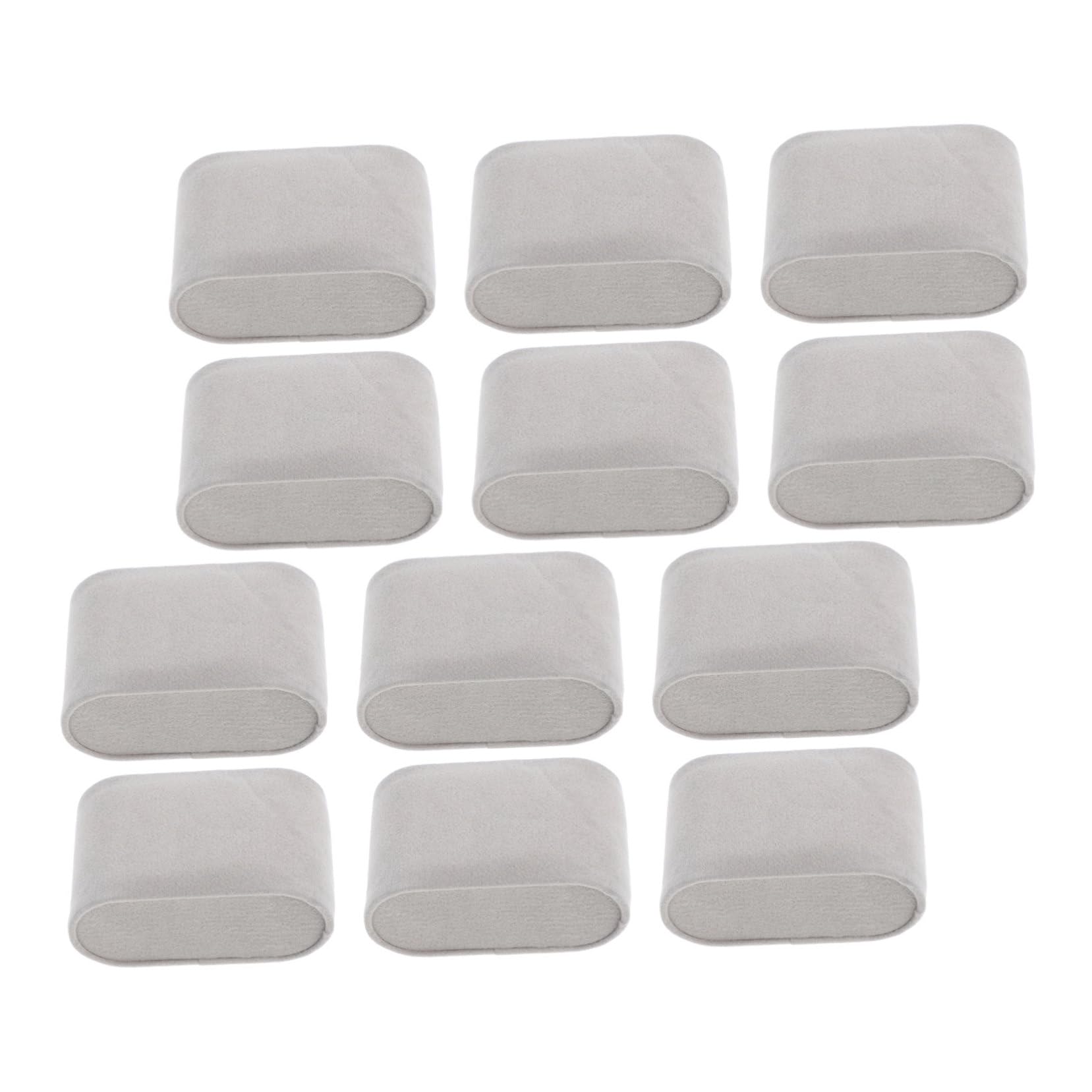 12 pièces Lot de Coussins Velours pour Montres et Bracelets Oreillers et Remplis pour Présentoir Bijoux Organisateur Polyvalent pour Boîtes à Montres et Rangement Accessoires
