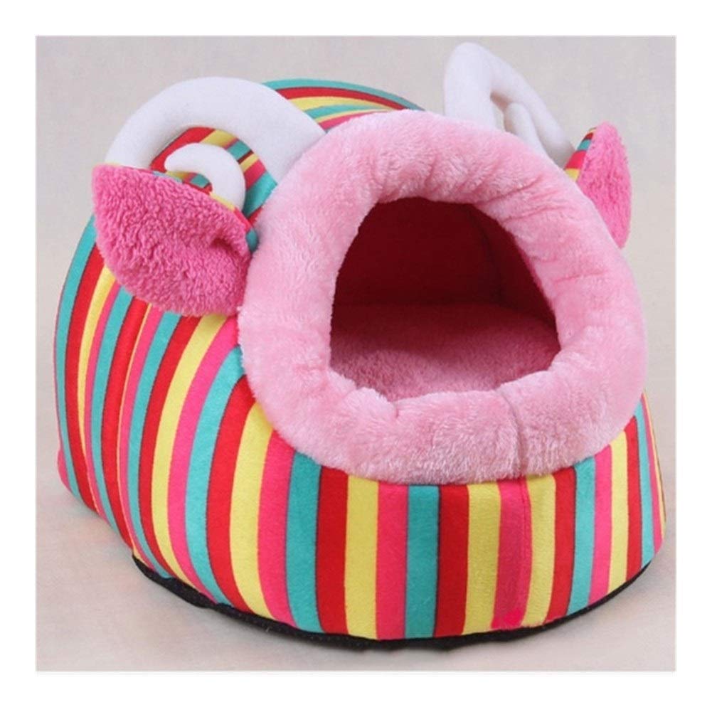 Tente pet maison design chic rouge en taille L lit haut de gamme pour petit chien