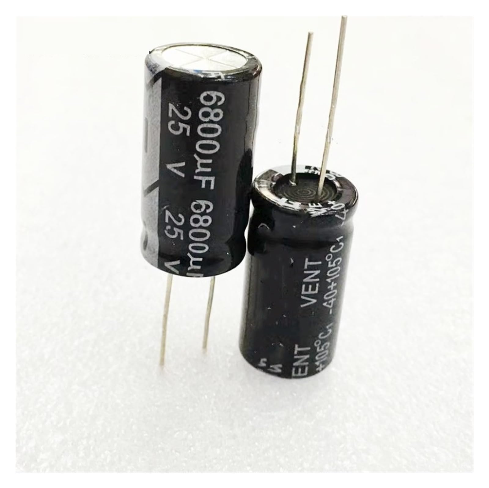 50 condensadores electrolíticos radiales de 25 V, 6800 UF, 6800 µF, 25 V, 105, 18 x 30 mm