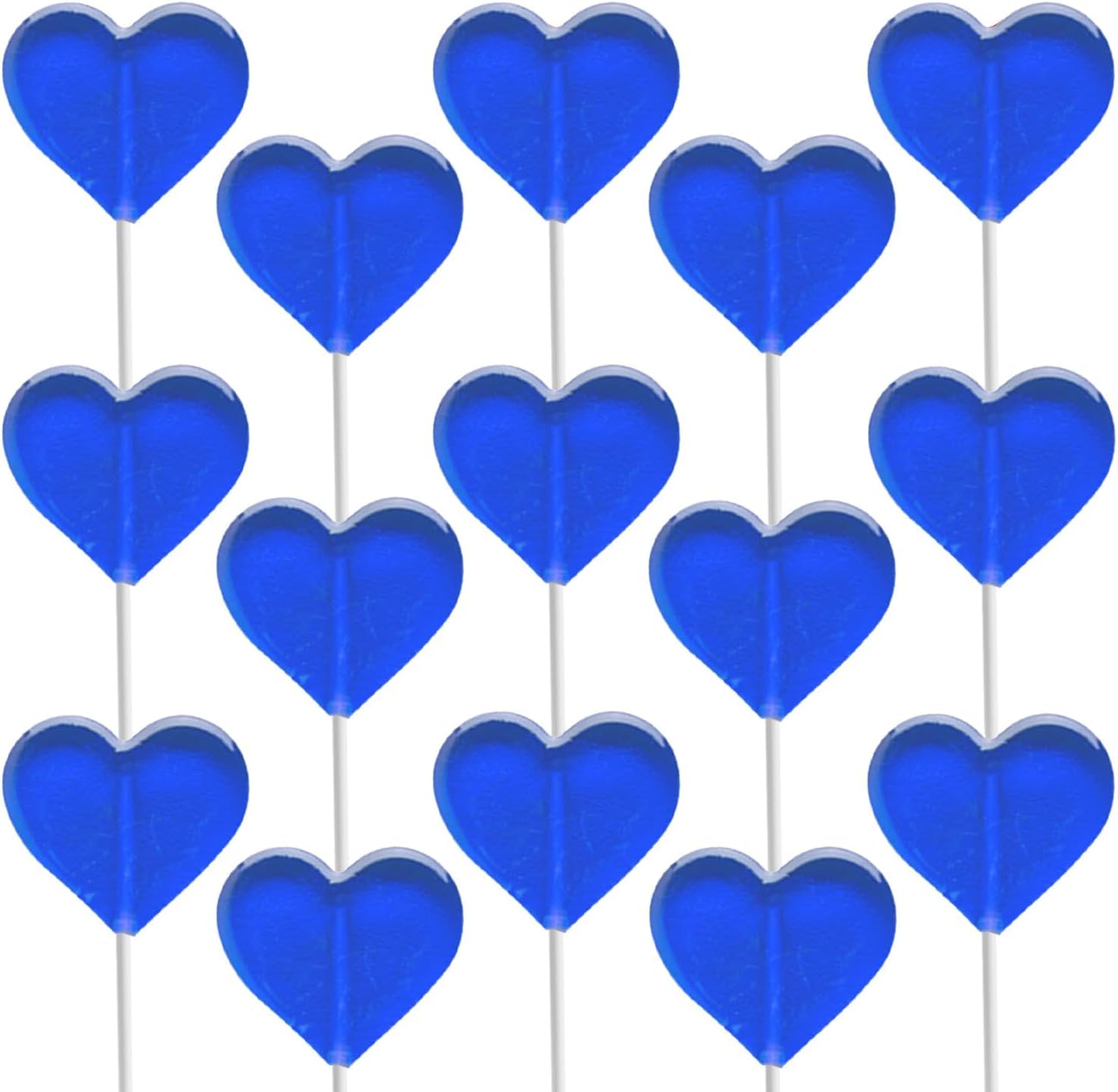 Fruidles 600-Count Blueberry Flavored Lollipops Mini Heart Shaped Flavored Delicious Lollipop, Individually Wrapped, 5g Lollipop