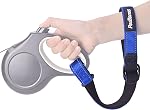 PetBonus Short Dog Leash, Safety Wrist Strap for Retractable Dog Leash, Reflective Design and Adjustable Soft Padded Handle, Extra Layer Security for Pet Stroller (Pink)