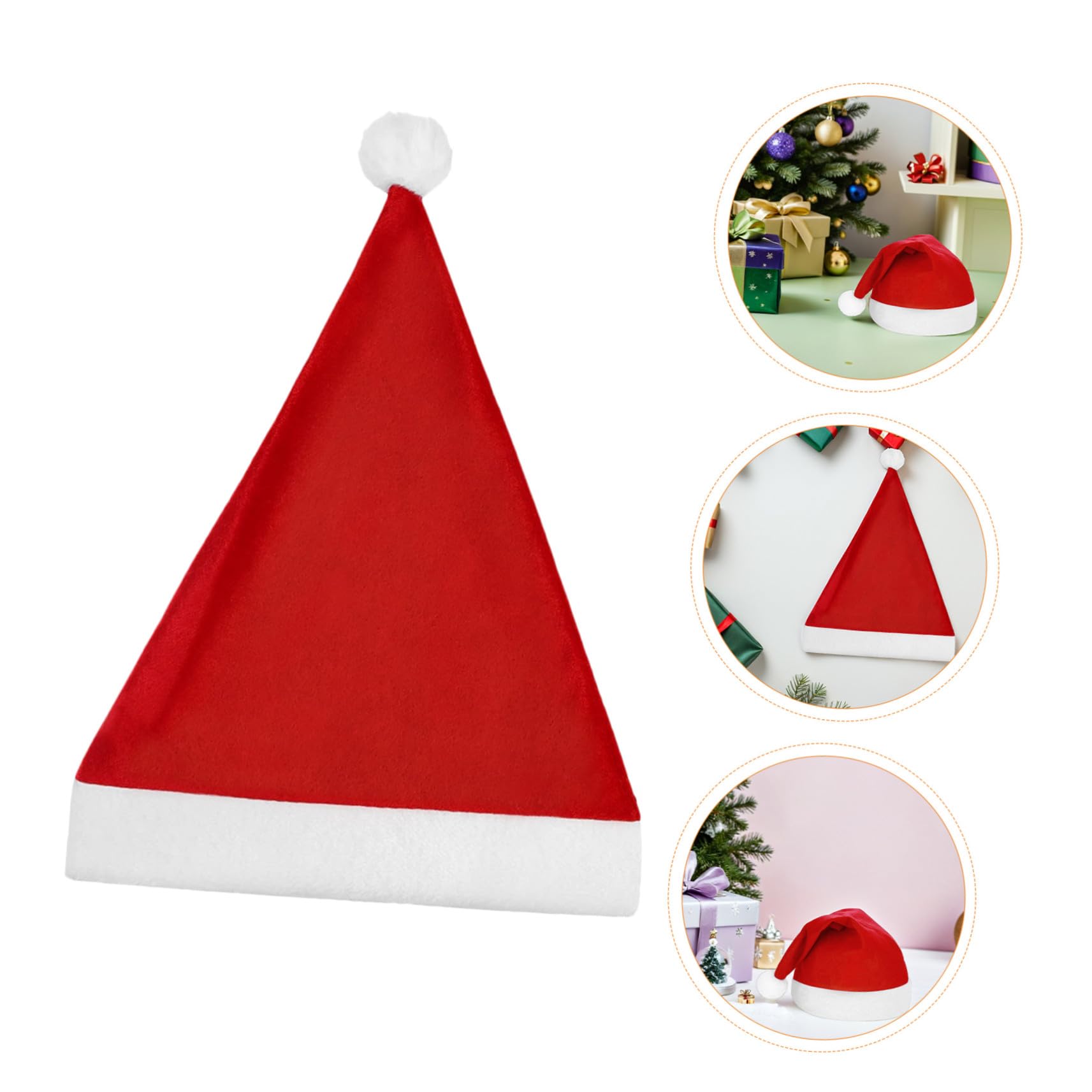 25 Stück Teiliges Weihnachtsmützen- Leichte Faltbare Santa Hüte für Erwachsene und Vielseitige Weihnachtskopfaccessoires für Party Foto-requisite und Festliche Feiern