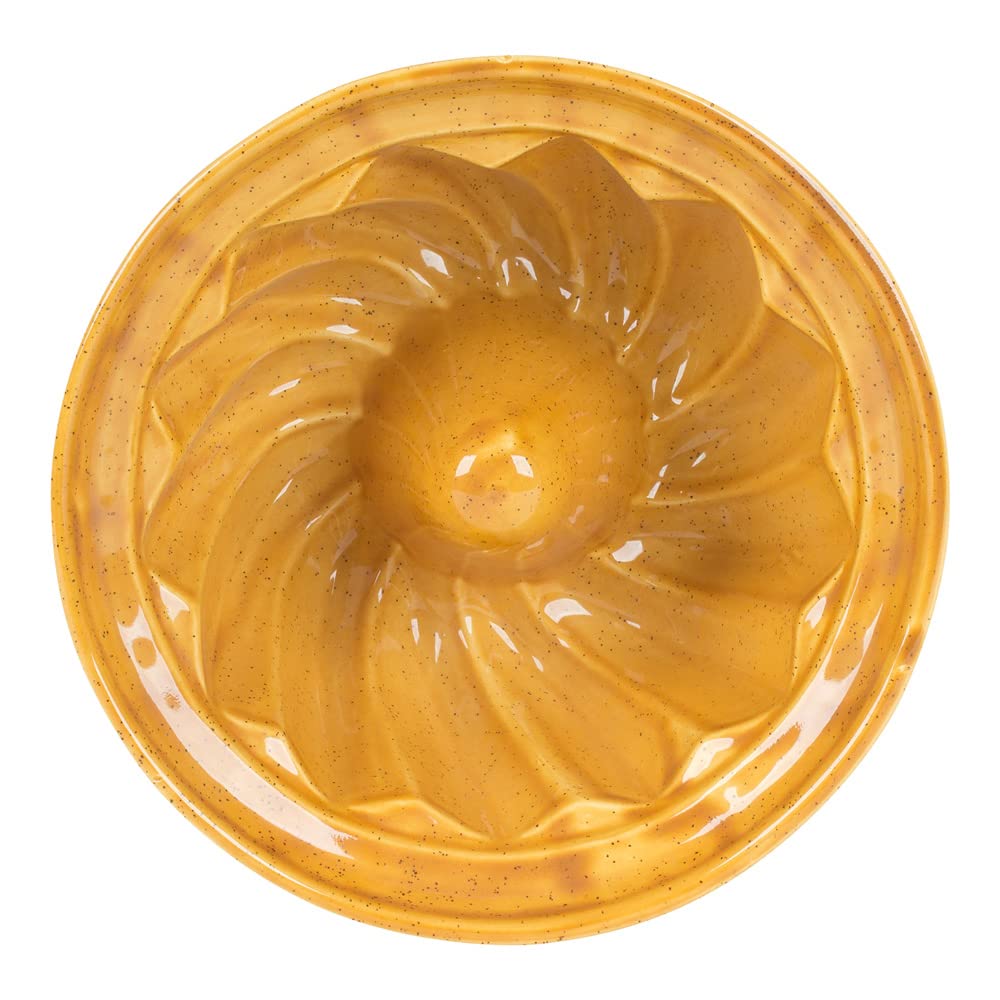 BECK RENE MOULE À KOUGELHOPF 22CM DROIT JAUNE PORCELAINE 4521.5 CM³
