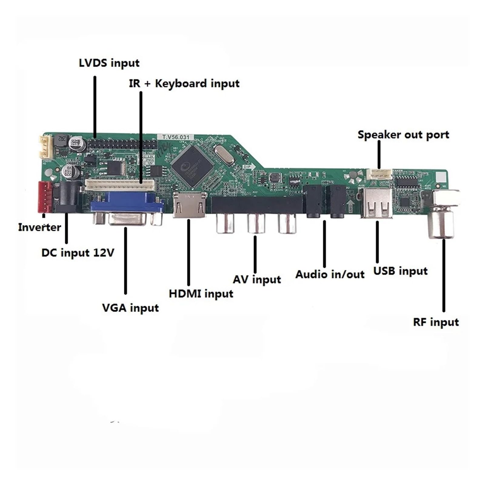 Kit Scheda Driver N173FGE-L23 1600X900 TV LED LCD AV 17,3" Kit Driver EDP Remoto VGA | Schermo pannello LVDS a 40 pin USB compatibile HDMI EDP