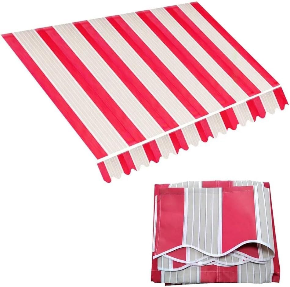 Toile de rechange auvent rétractable 3m x 1.5m polyester résistant à l'eau