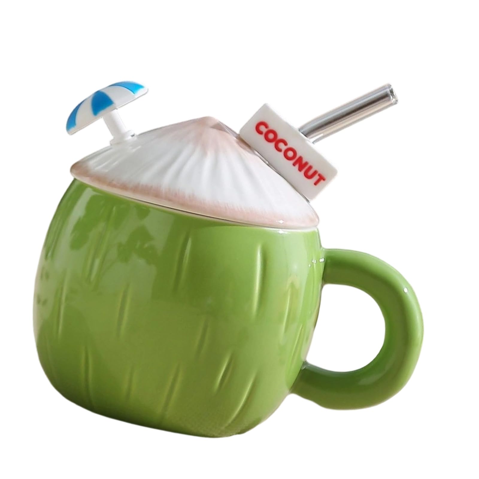 Xjdzineq Ceramic Cup Coconuts Shape 500ML Water Easy to Wash Smooth Surfaces Suitable for Enhancing Enjoyment in Any Setting Travel