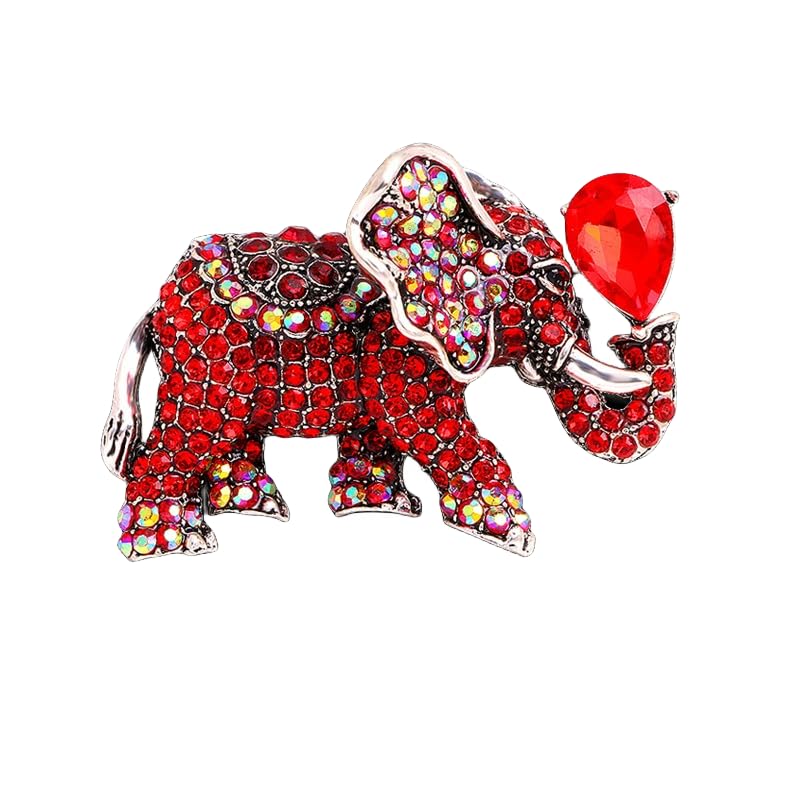 elephant brooch. Elephant jewelry, enamel rhinestone brooch for girls, animal brooch