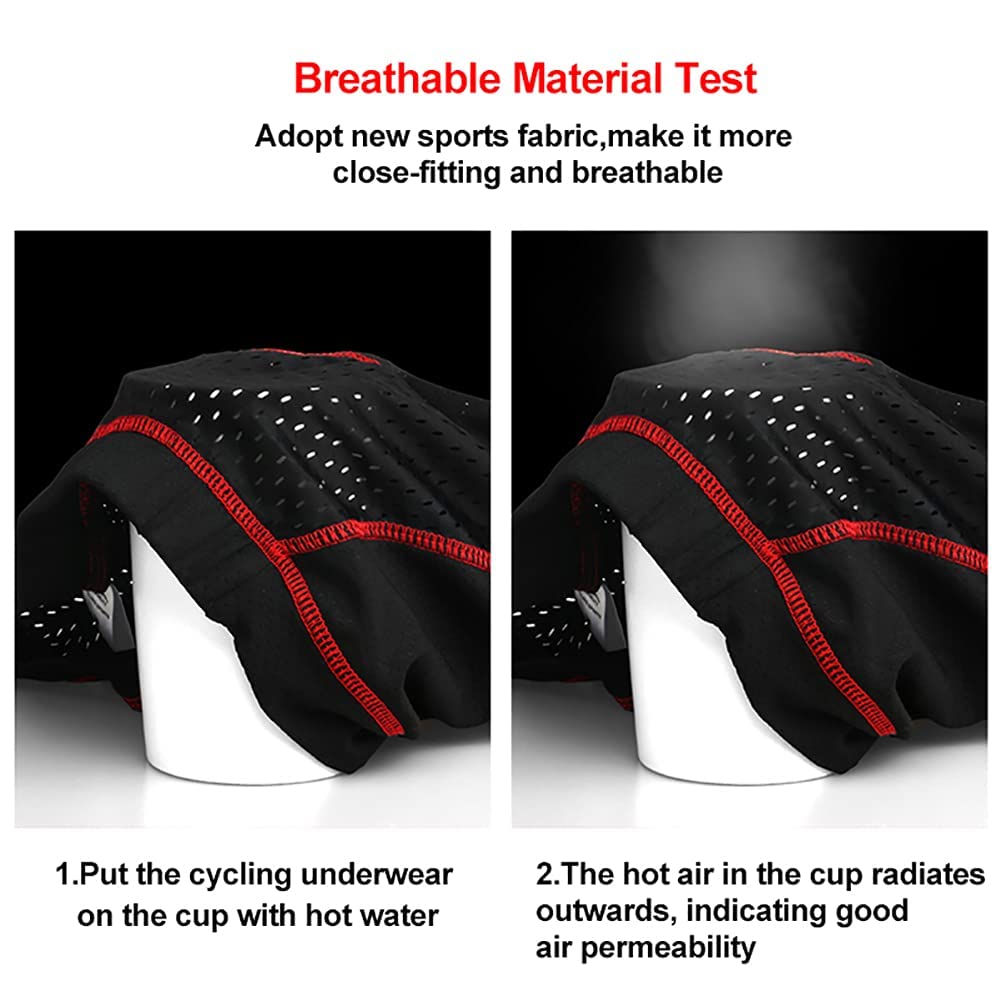 Pantaloncini Da Ciclismo Uomo Con Imbottitura 5D Gel - Traspiranti E Antiscivolo