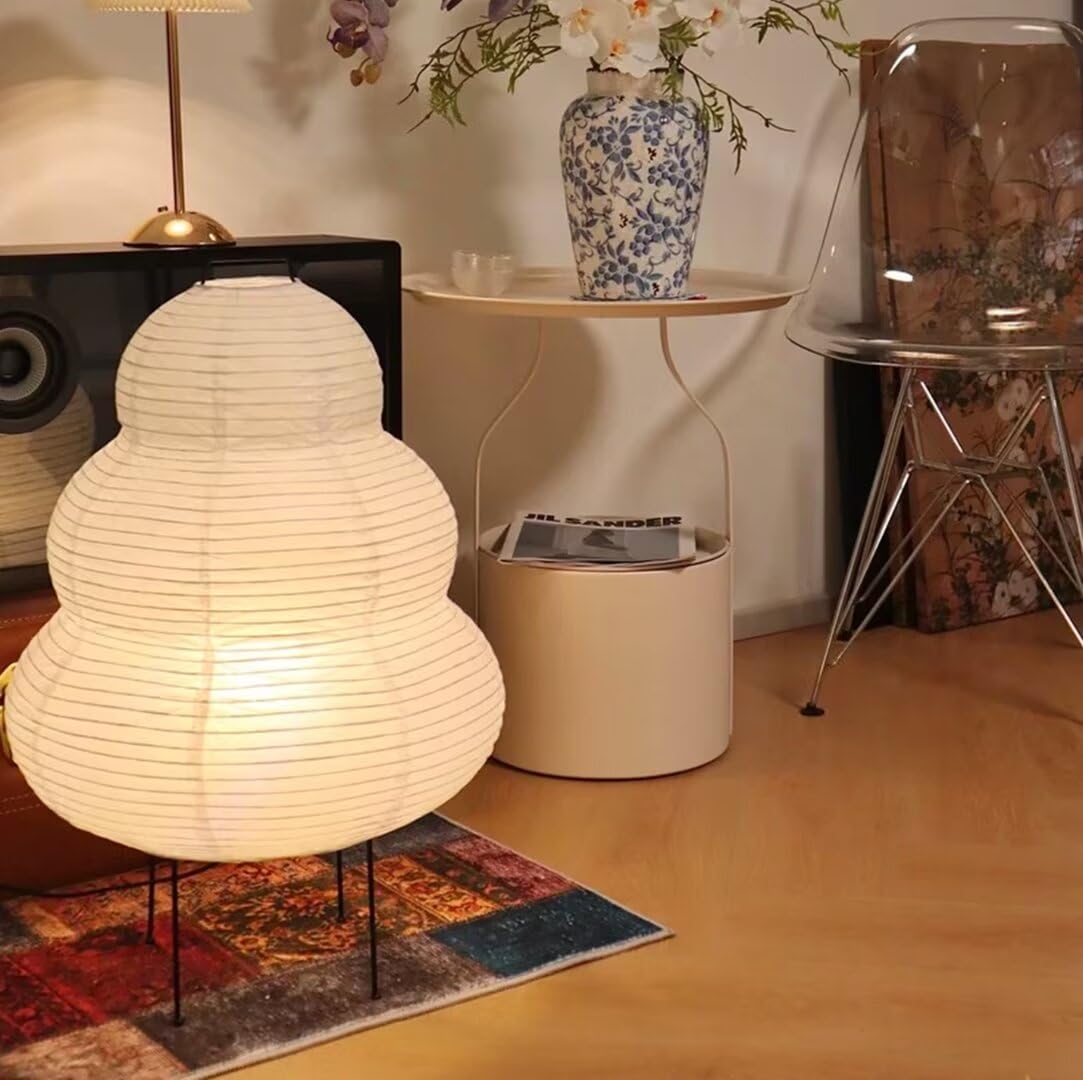 Lampada da tavolo in carta artistica Lampada da terra in carta stile Zen Lampada da terra decorativa Lampada da comodino Illuminazione Lampada da tavolo Luce notturna per camera da letto
