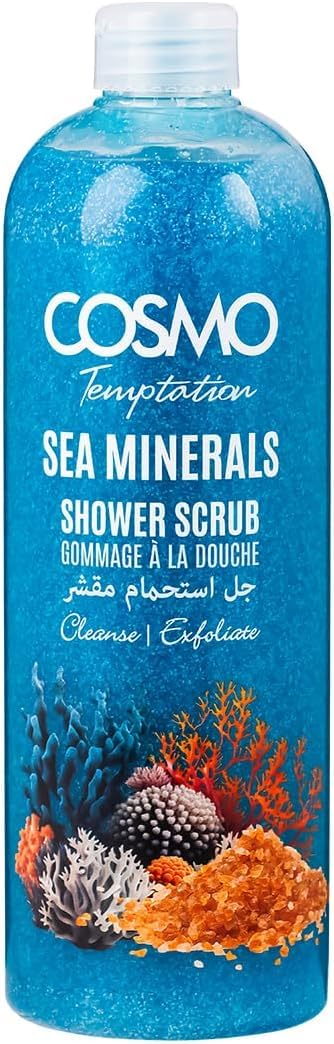 Cosmo Temptation Sea Minerals Shower Scrub 1000ml – Deep-Cleansing, Moisturizing & Exfoliating Body Wash Infused with Natural Sea Mineral Extracts for Smooth, Radiant Skin – Gentle Face & Body Scrub for Men and Women, Suitable for All Skin Types-image-41