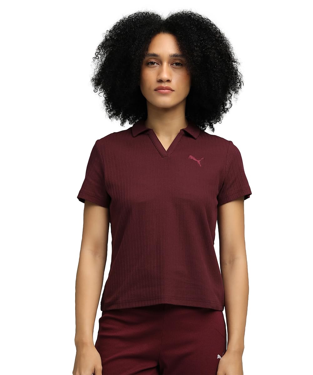 Puma Women's Solid Regular Fit Polos-picture-22