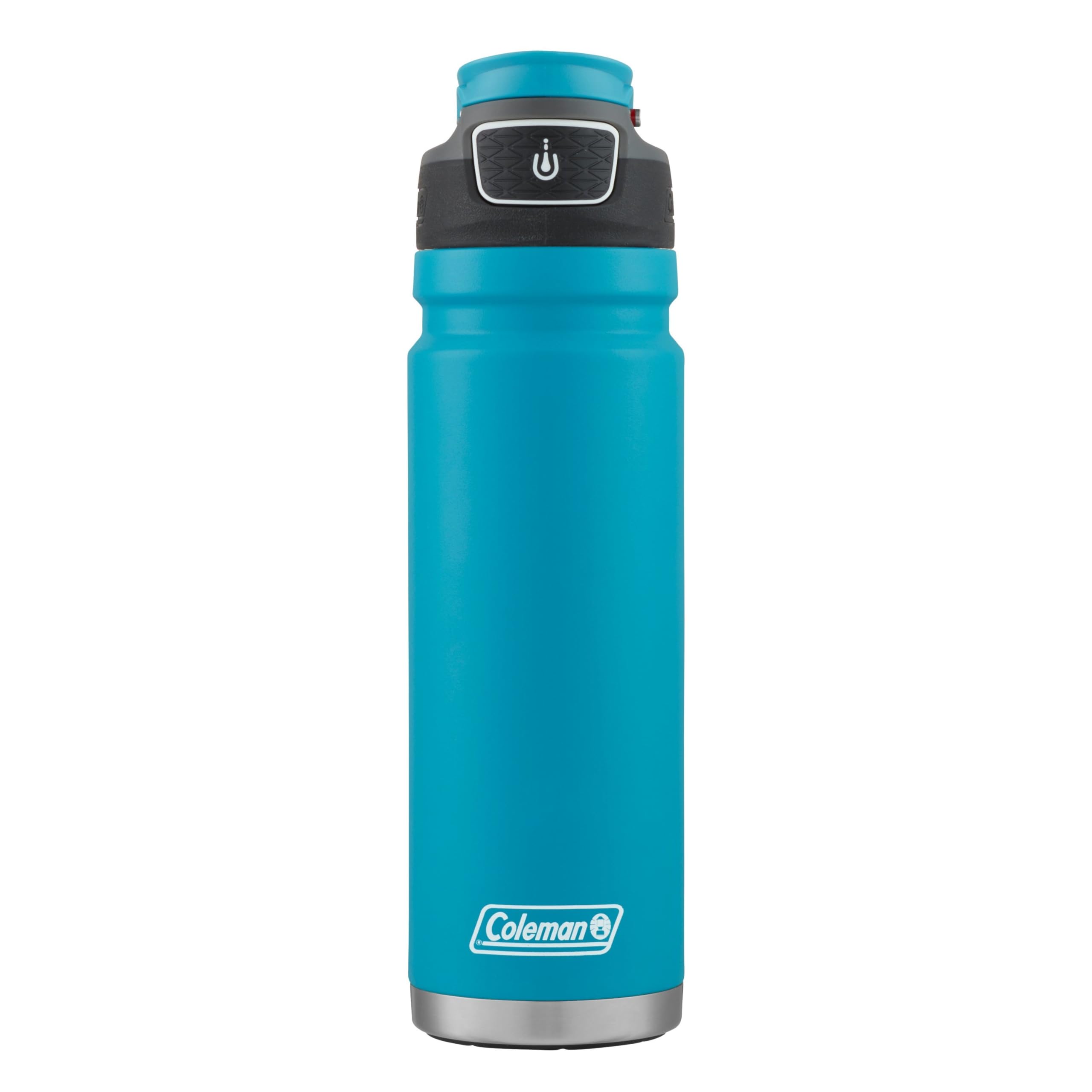 Coleman FreeFlow AUTOSEAL Stainless Steel Water Bottle, 24oz., Caribbean Sea