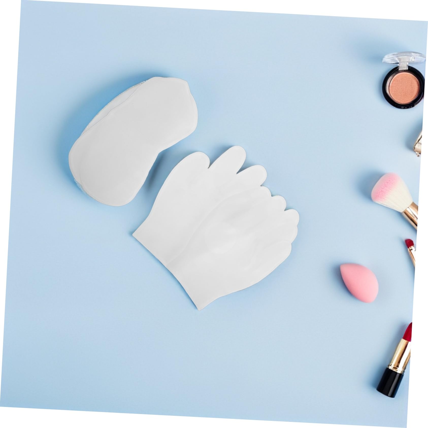 TOYANDONA 8 Calzini e Guanti in Silicone Gel per Piedi e Mani Idratanti Esfolianti e Riutilizzabili della Secca e Screpolata Elasticizzata per Rigenerazione e Morbidezza