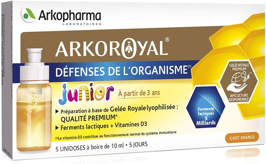 Arkopharma Arko Royal Royal Jelly + Lactic Ferments + Vitamin D3 Junior 5 Single Doses