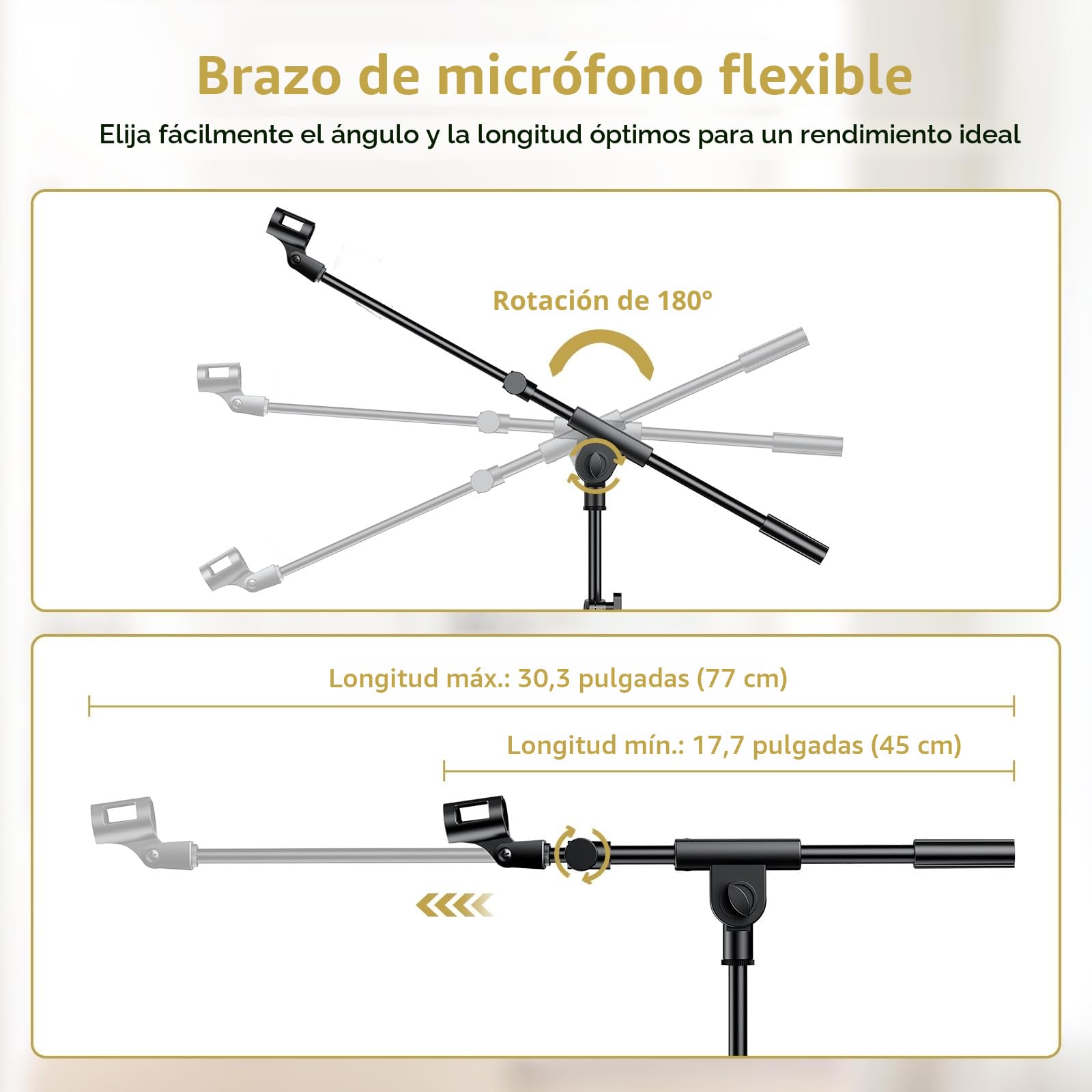 TONOR Soporte de Micrófono con Soporte para Tableta y Móvil, Trípode Suelo con Altura y ángulo Ajustables, Soporte Resistente para Conciertos Videoconferencias Escenarios con Bolsa de Transporte, T35