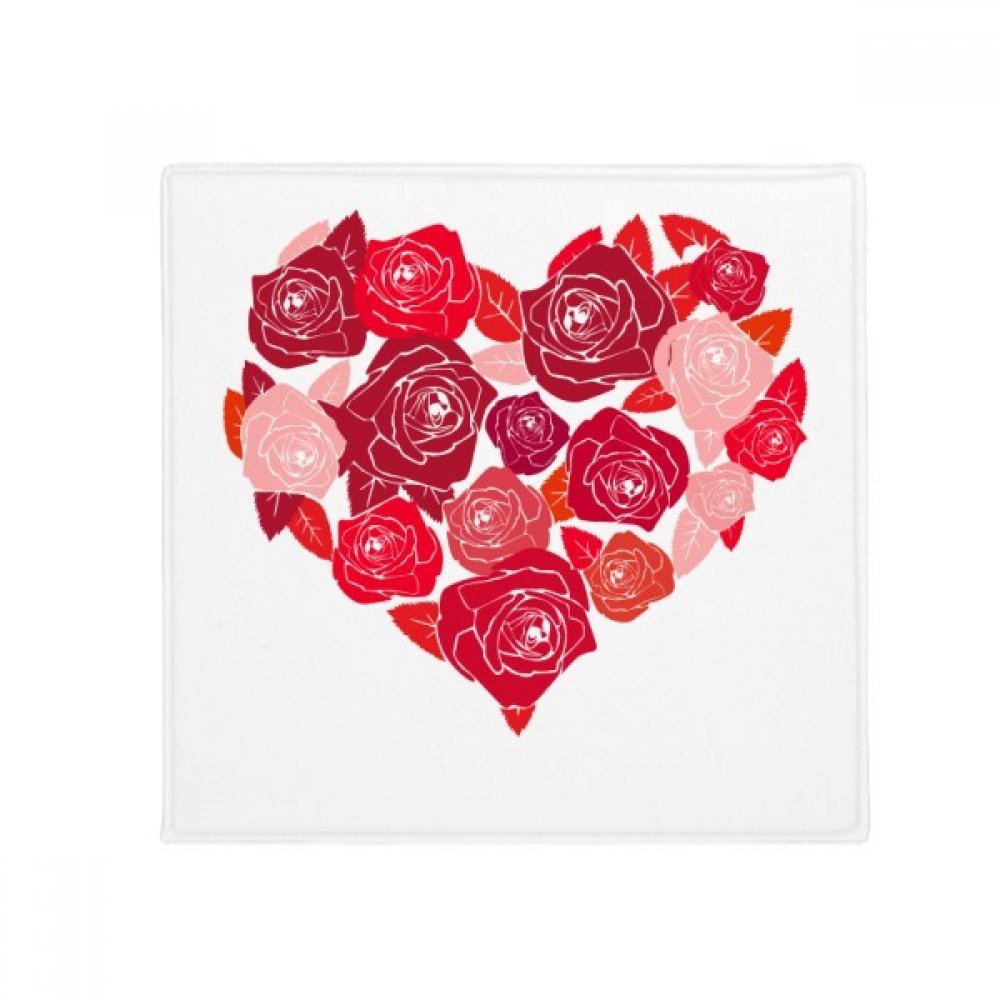 Tapis Saint-Valentin lavable antidérapant 60x60cm pour salle de bain et cuisine