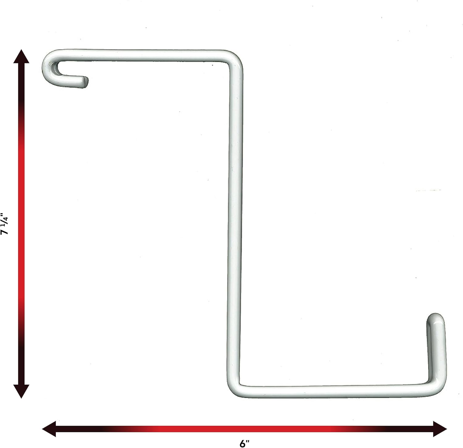White Steel Rust Resistant Storage Hooks for Ceiling and Wall