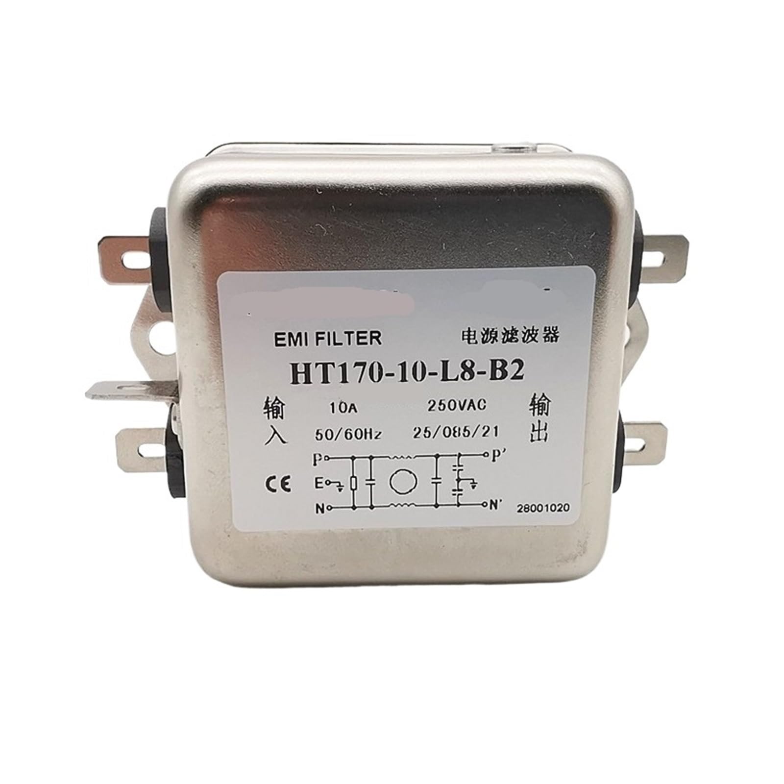 Filtro de alimentación monofásico de 220V ideal para limpiar la corriente del hogar u oficina