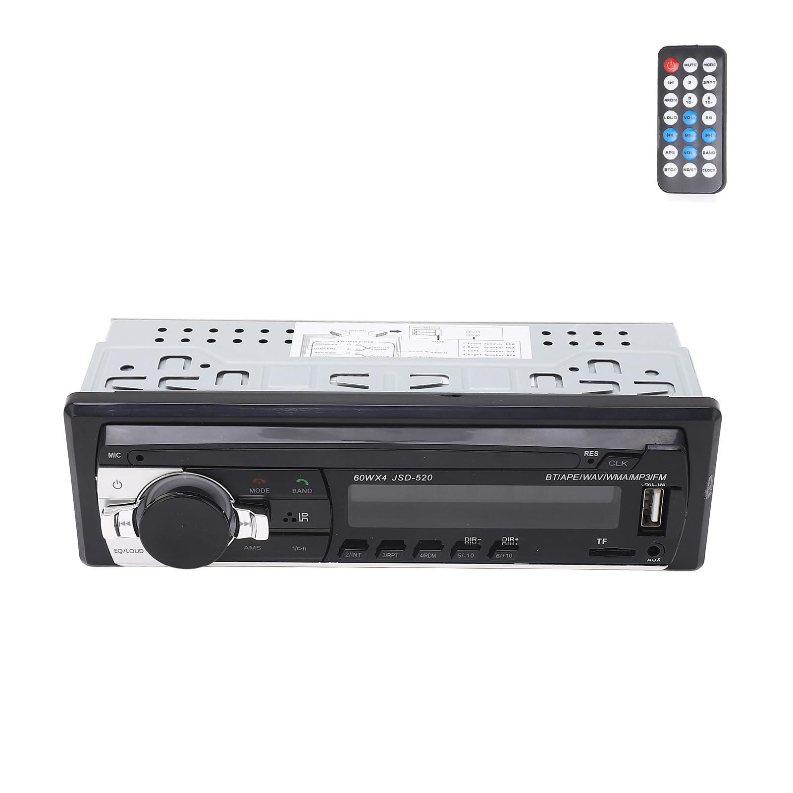 Pioneer Car Radio Frame, Car Radio, Ai Voice Control, LED Display, Dual Connection, Hands-Free Kit, USB 2.0, Car Stereo Receiver for Listening to Music, Car Electronics