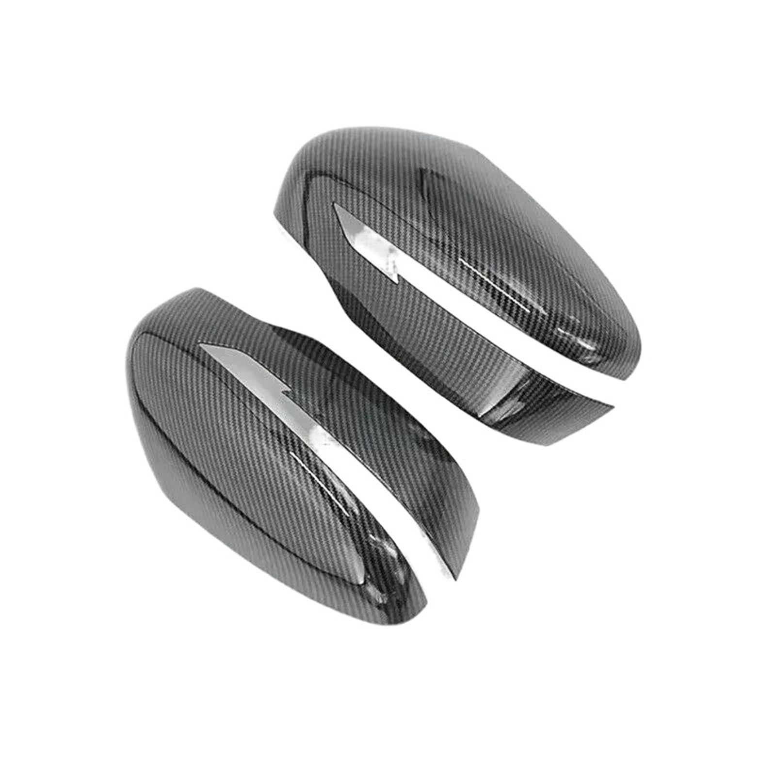 Car Rearview Side Mirror Cover Cap Sticker for Nissan for Qashqai for X-Trail for Murano for Rogue 2015-2019(Carbon)