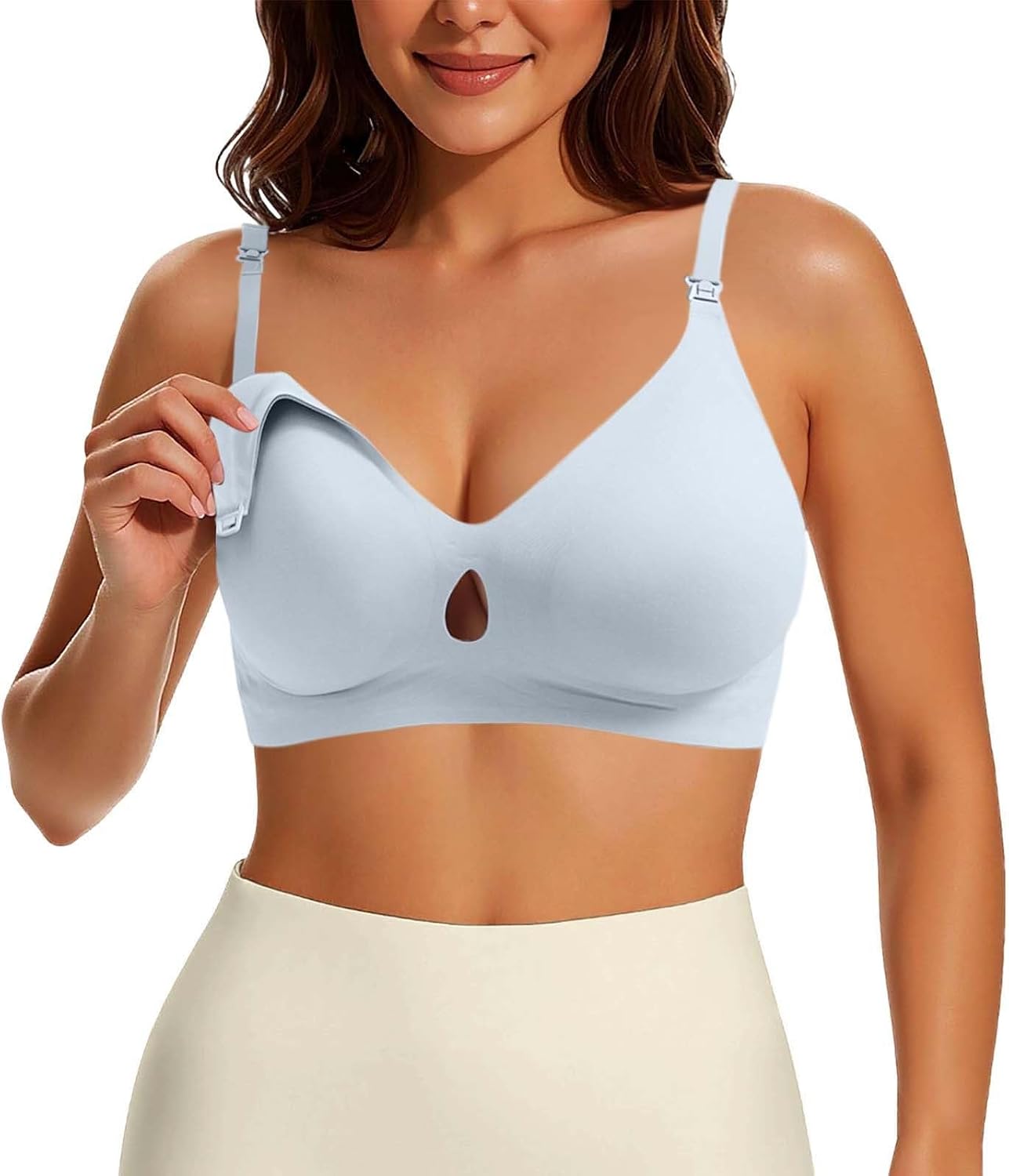 Seamless Jelly Bras for Breastfeeding Nursing Maternity Bra Bralette