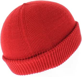 Bonnet Hiver Bonnet Cousteau Traclet - Laine Rouge Made In France Bonnet Rouge Et Blanc