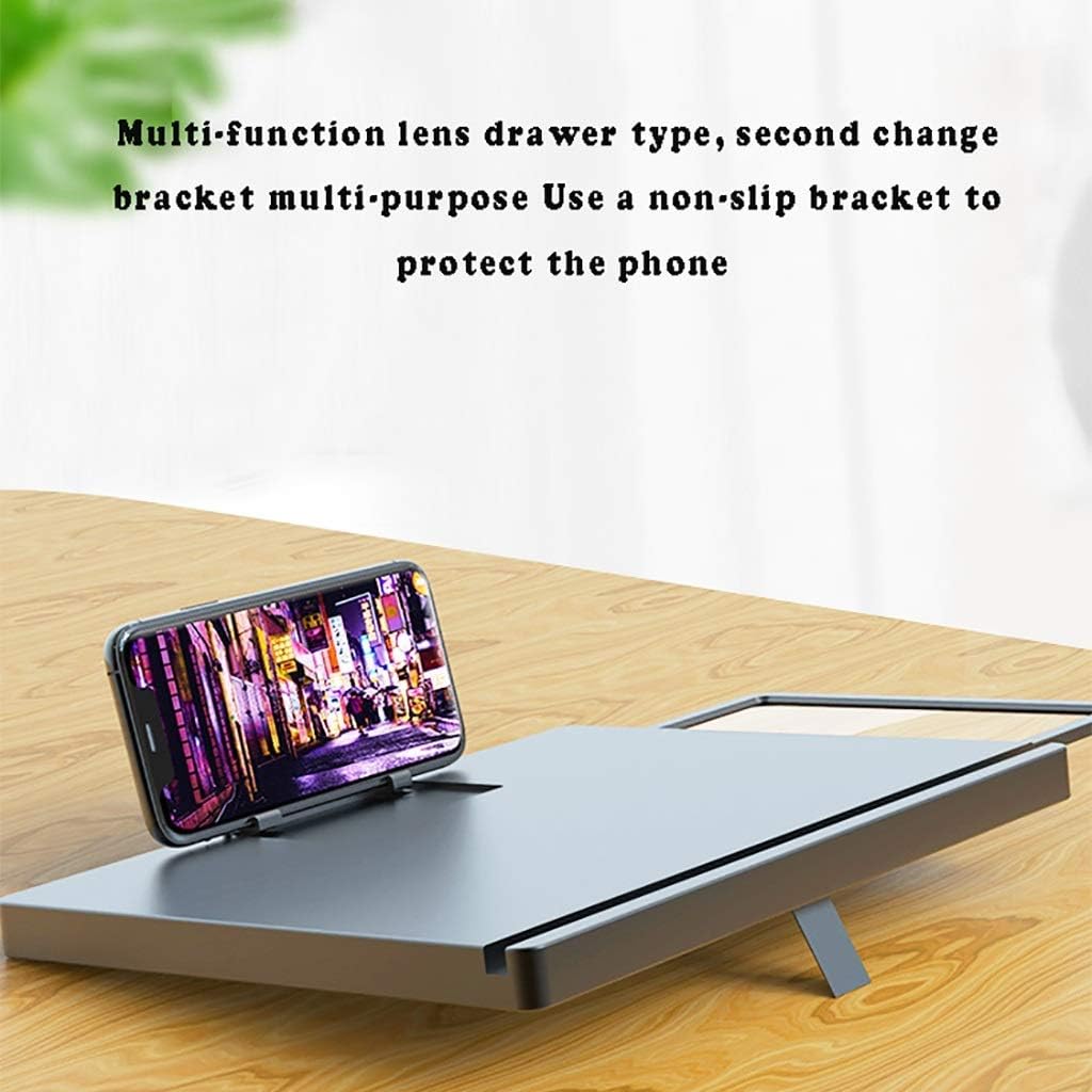 Cell Phone Screen Magnifier Foldable Screen Amplifiers Enlarge Screens Stand Holder for Watching Movie Reading and Playing Games Supports All Smartphones Accessories Tech Gifts for Men (White 3)