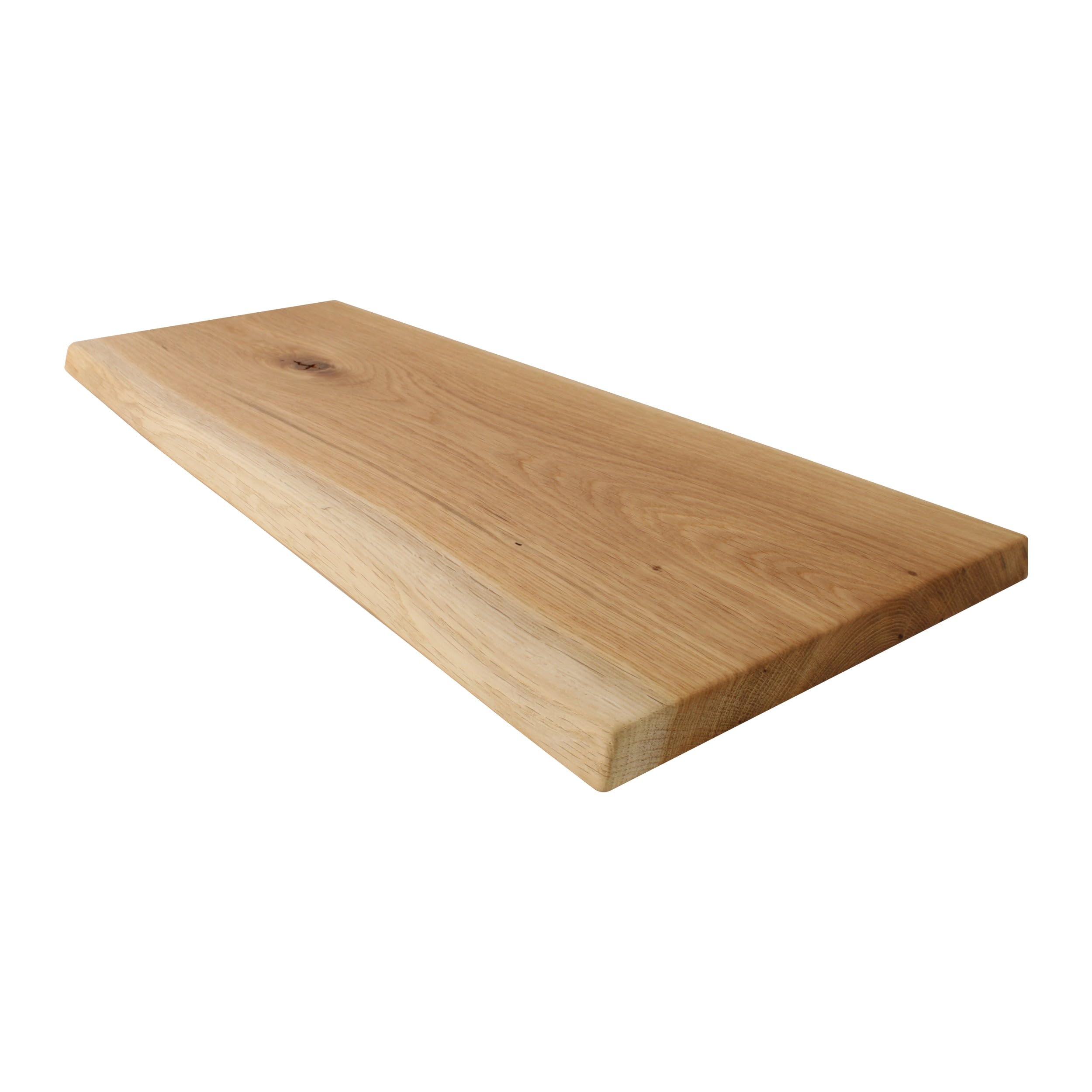 1 x designerska półka regałowa Live Edge dąb | lite drewno naturalne, dno regału, krawędź drzewa, regał wiszący, półka ścienna do salonu (20-25 cm G, 200 cm szerokość)