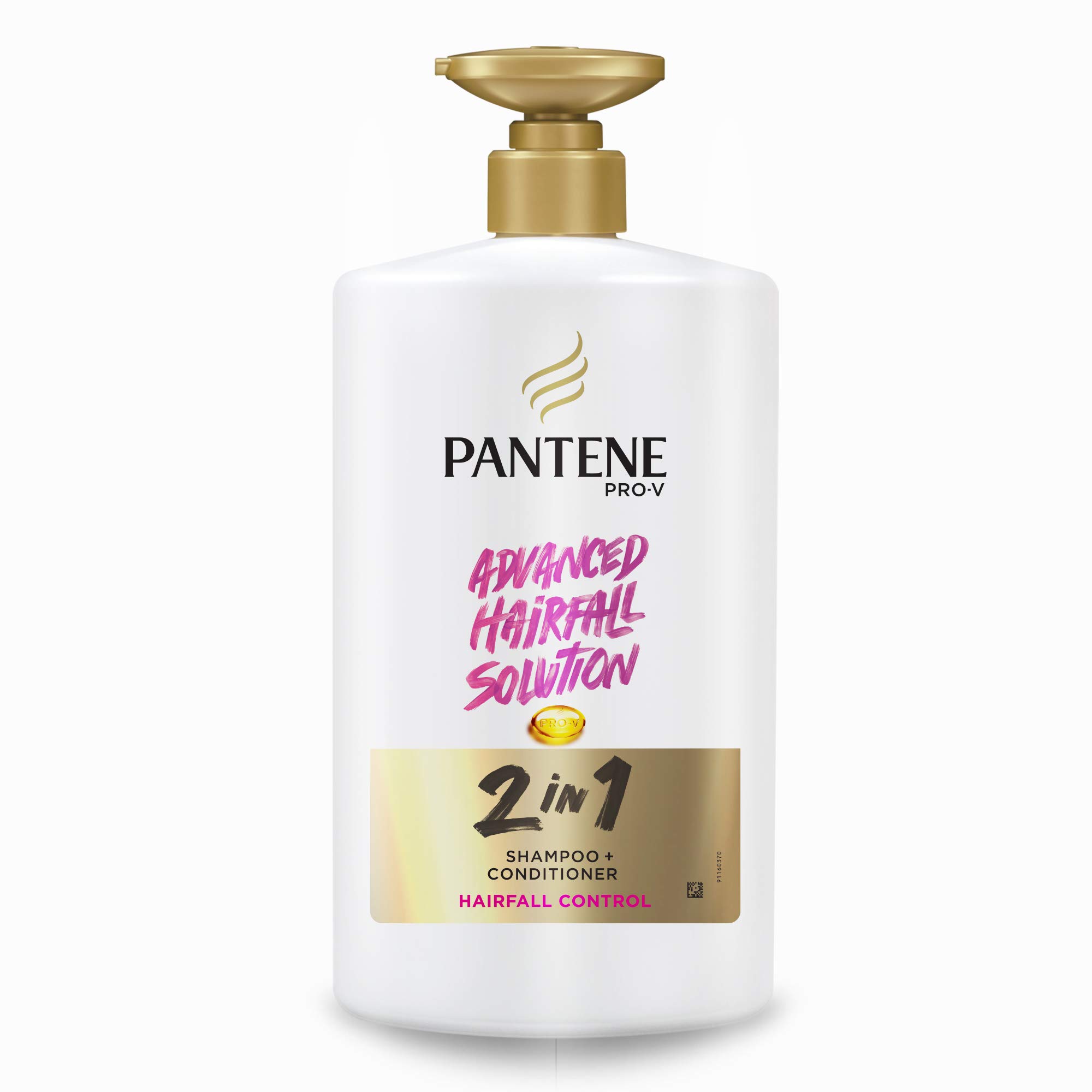 Pantene Advanced Hairfall Solution, 2in1 Anti-Hairfall Silky Smooth Shampoo & Conditioner for Women, 1L & 2in1 Anti-Hairfall Shampoo & Conditioner for Women, 1L 3