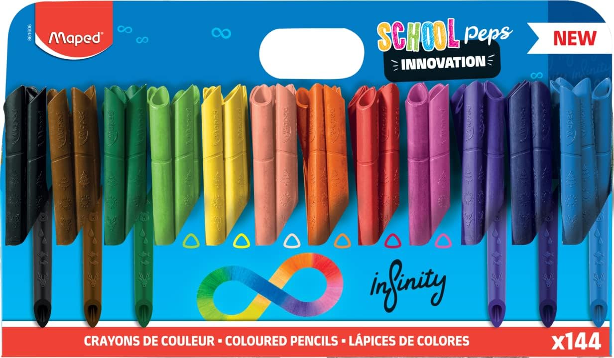 Maped Crayons de Couleur School'Peps Infinity 100 Mine, 100