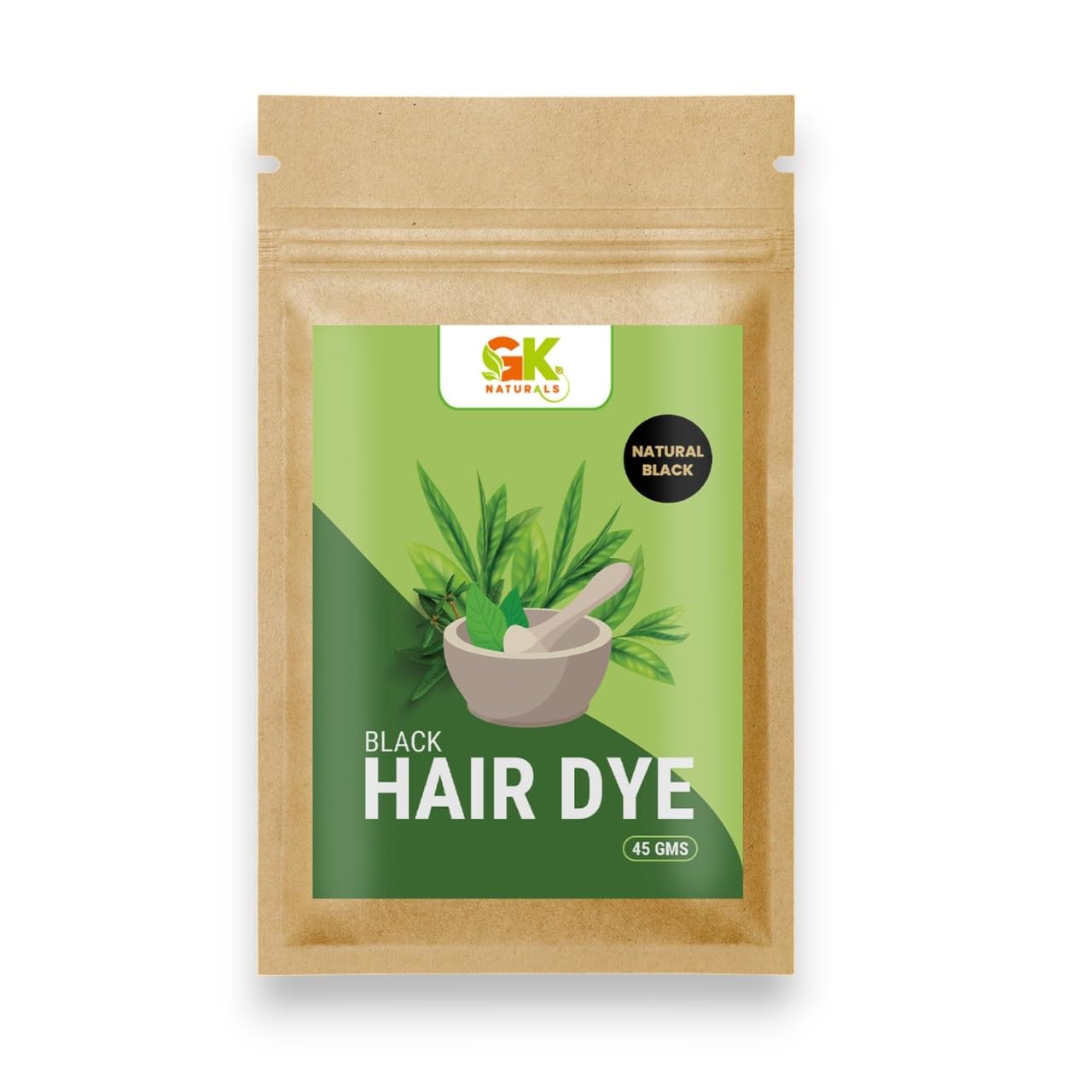 G Krishna Naturals Hair Dye (Black) | Natural Formula With Henna, Indigo, & Brahmi | No Ammonia, No Parabens, No Sulphur | For Men & Women 45 Gms-picture-17