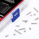 Hilitchi 180-Piece [M2] Stainless Steel Hex Socket Button Head Cap Bolts Screws Nuts Assortment Kit (M2)