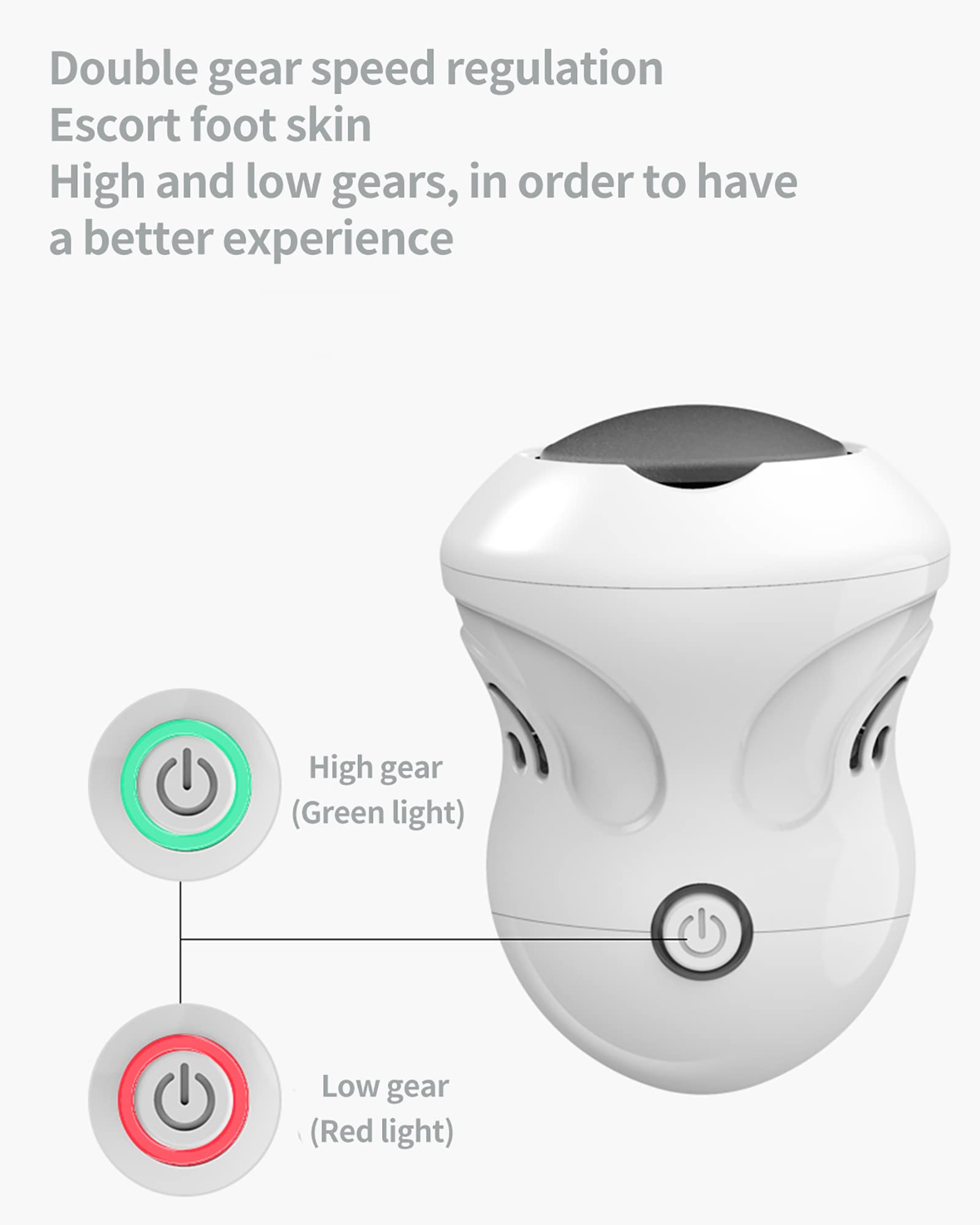 Lime à Pied électrique à adsorption sous Vide Portable, dissolvant de callosités Rechargeable, meuleuse de Pied, pédicure, Outils de Soin pour Talons fissurés et Peau Morte