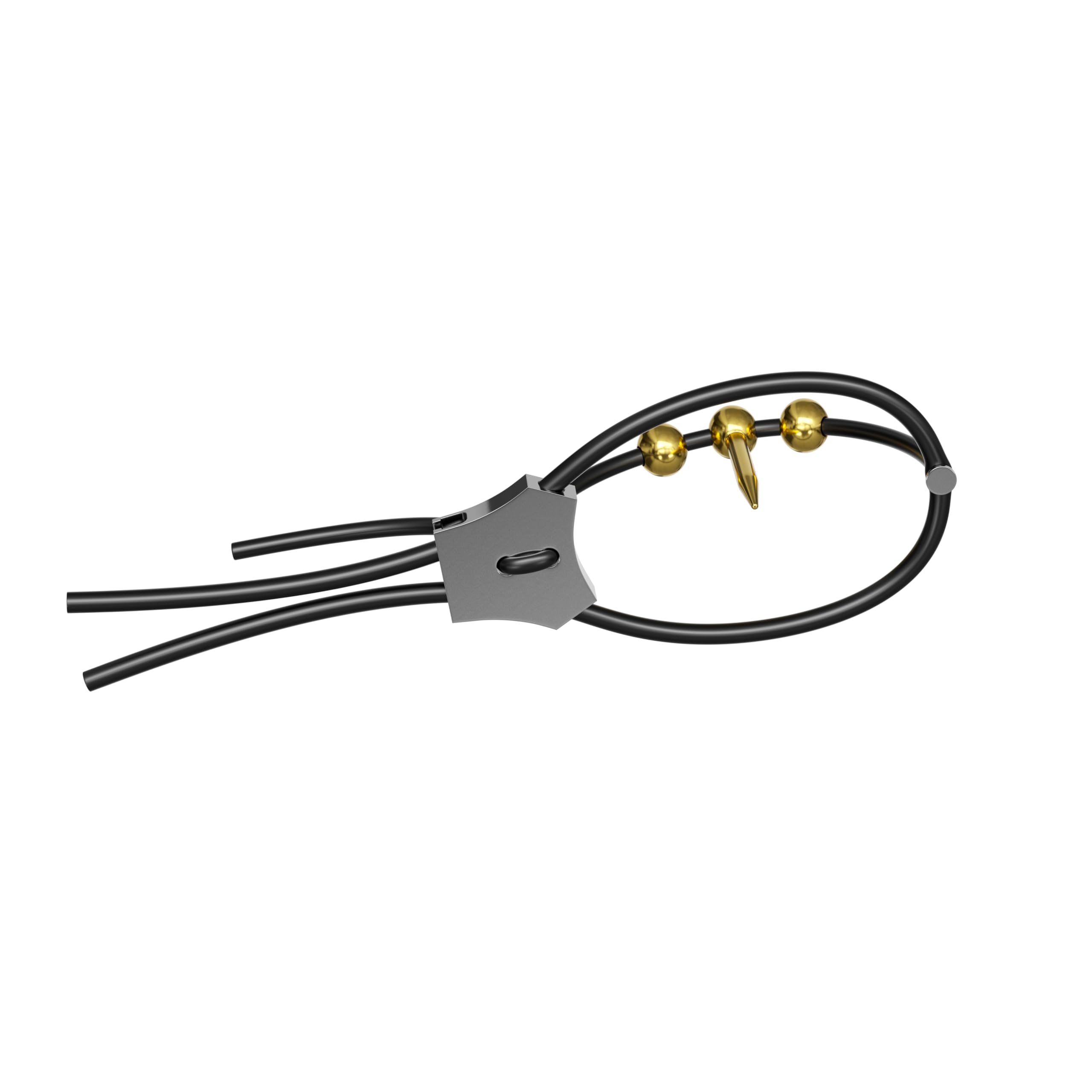 Dr. Electro ESTIM Dilator cinturino da polso, Harn alla Plug con silicone cinturino da polso, per elettrostimulazione lation, Gold