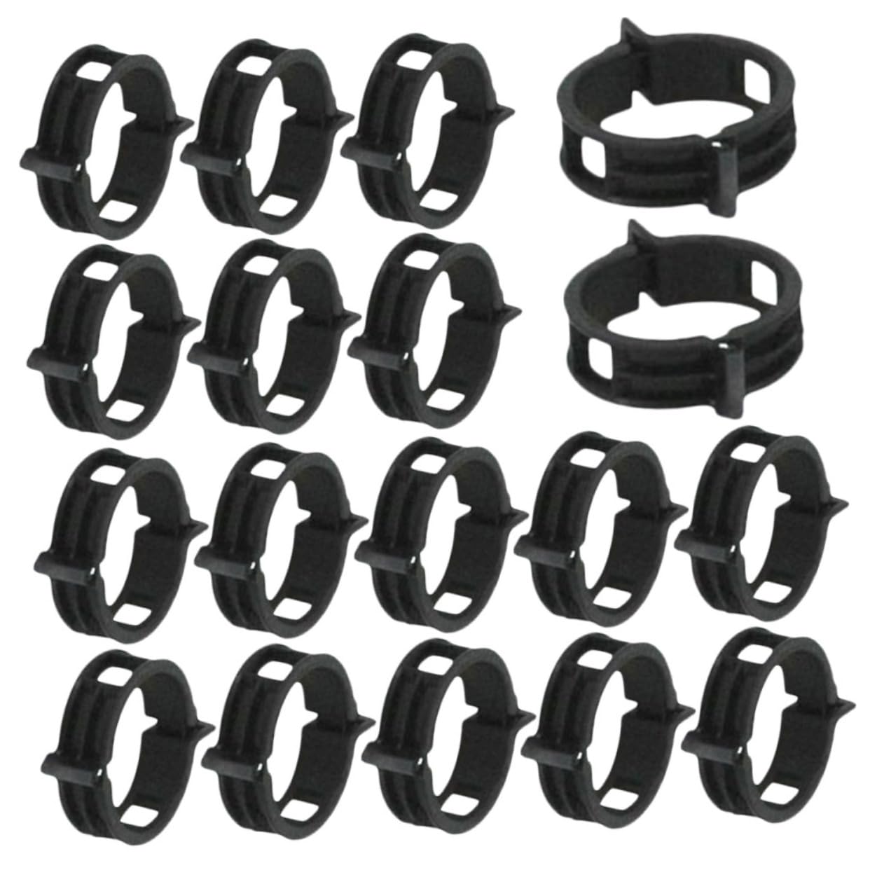 Toyvian 500stücke Pflanzenclips Für Tomaten Pflanzenstützen Material Für Garten Und Balkon Wiederverwendbar Flexibel Und Leicht Schwarz