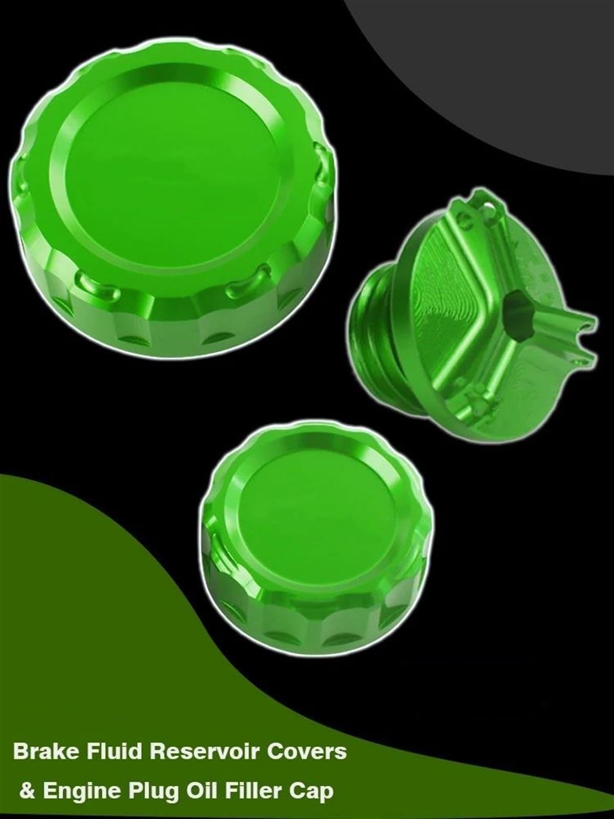 Tapón Aceite Cubiertas Del Depósito Líquido Frenos Y Tapón Llenado De Aceite Del Tapón Del Motor Para Kawasaki Para Ninja ZX6R 636 ZX636 ZX-6R 1998-2023 Tapones Aceite Para Motos (Color : D)