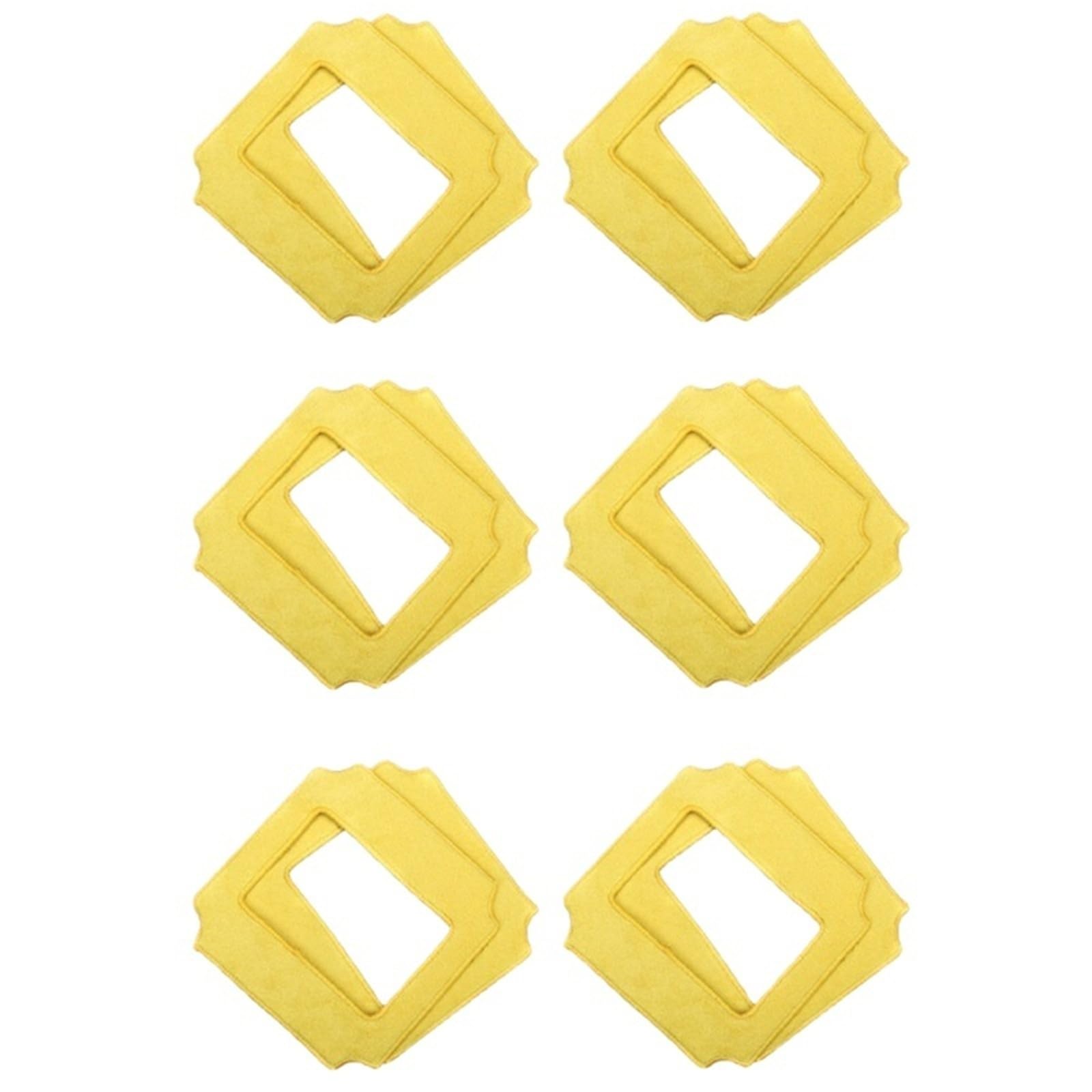 12 Pezzi Di Mocio For Robot Lavavetri For Win660 / RL880 / RL1188, Lavavetri Gialli Da 12 Pezzi