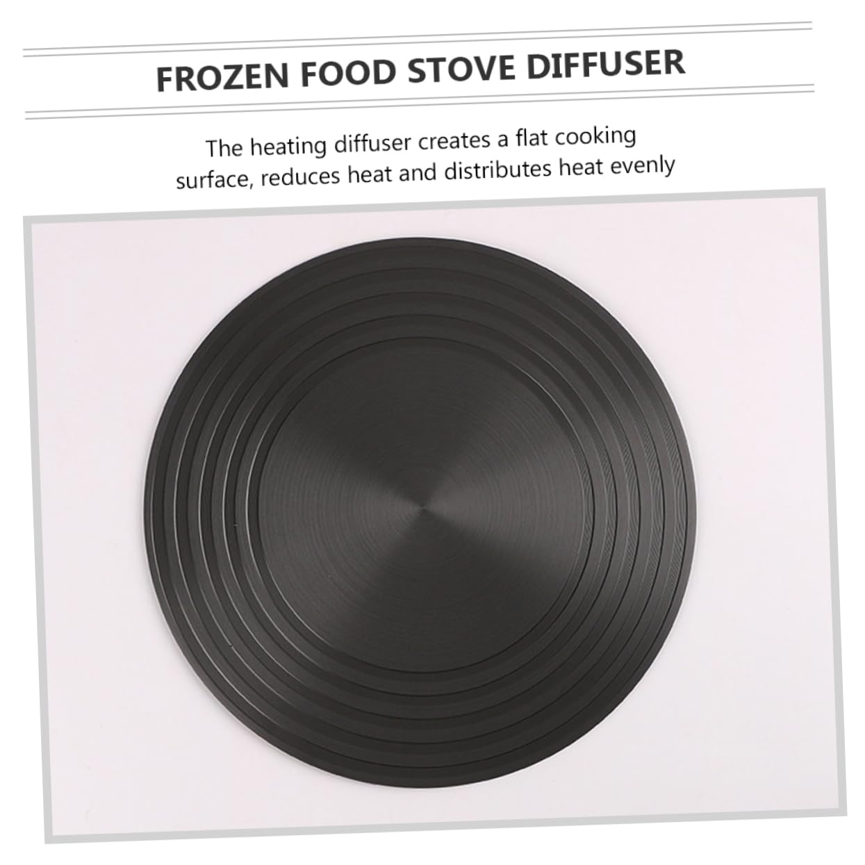 Sosoport Difusor de Calor Redondo de Aluminio y Accesorio para Cocina Que Ahorra y Protege Alimentos Bandeja de Descongelación Rápida de 28 Cm para Estufa de Gas