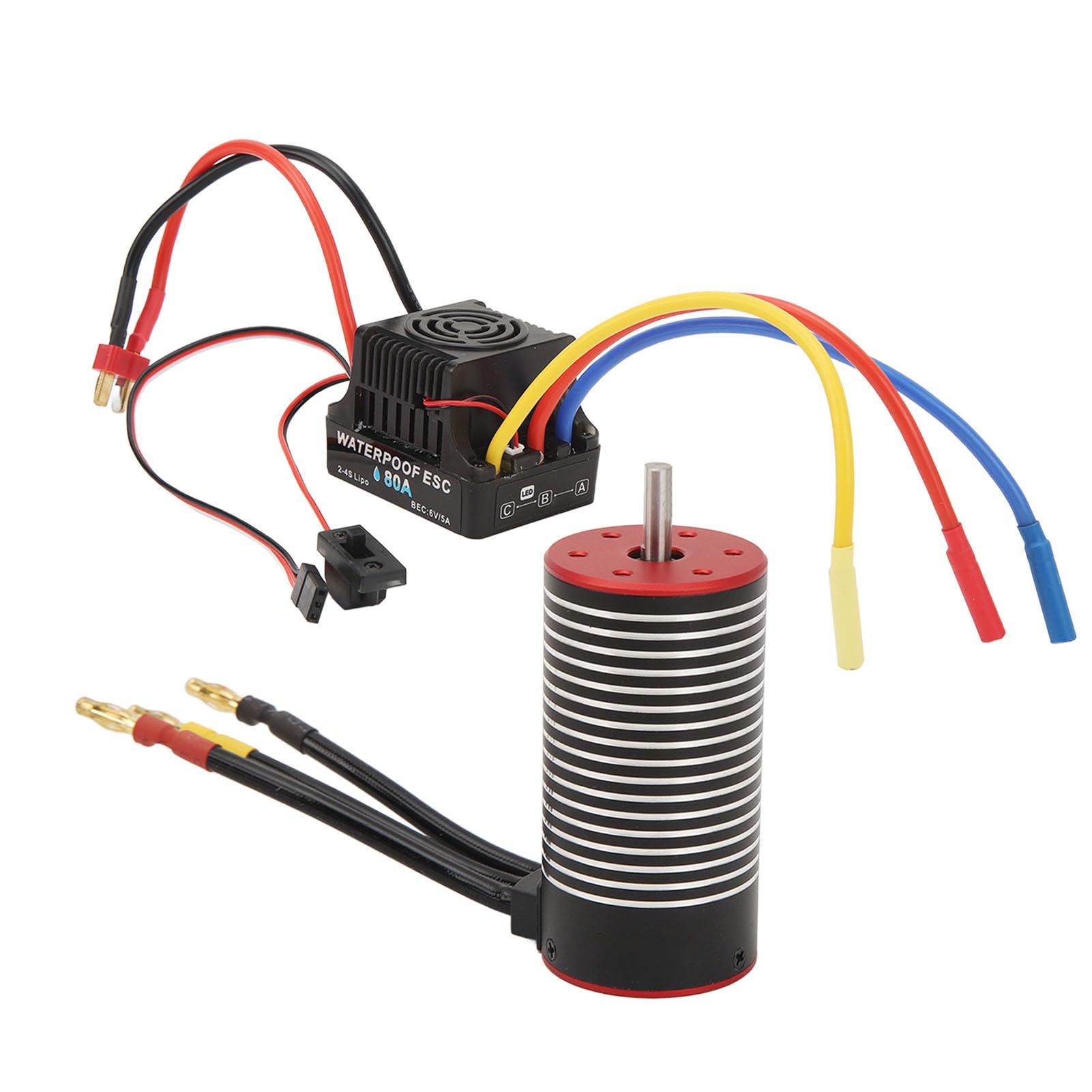 WINH 3670 Zestaw Silnika Bezszczotkowego, Multi Ochrona Bezszczotek Motorowy Combo RC dla Zabawki Samochodowej (2650KV)
