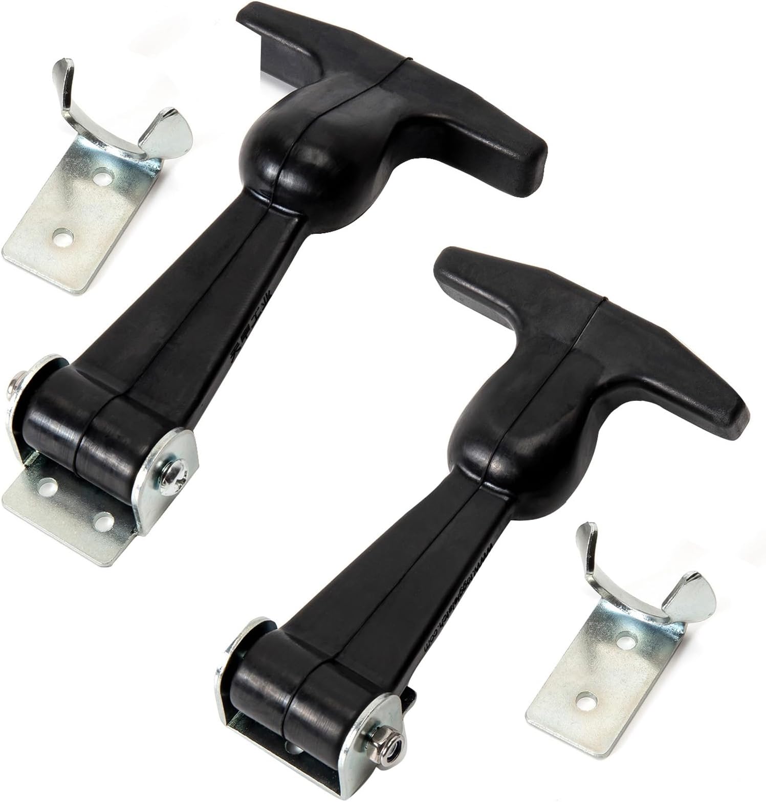 COOLOGIN Rubber Hood Latch 2 Pack Elastic Rubber Flexible THandle