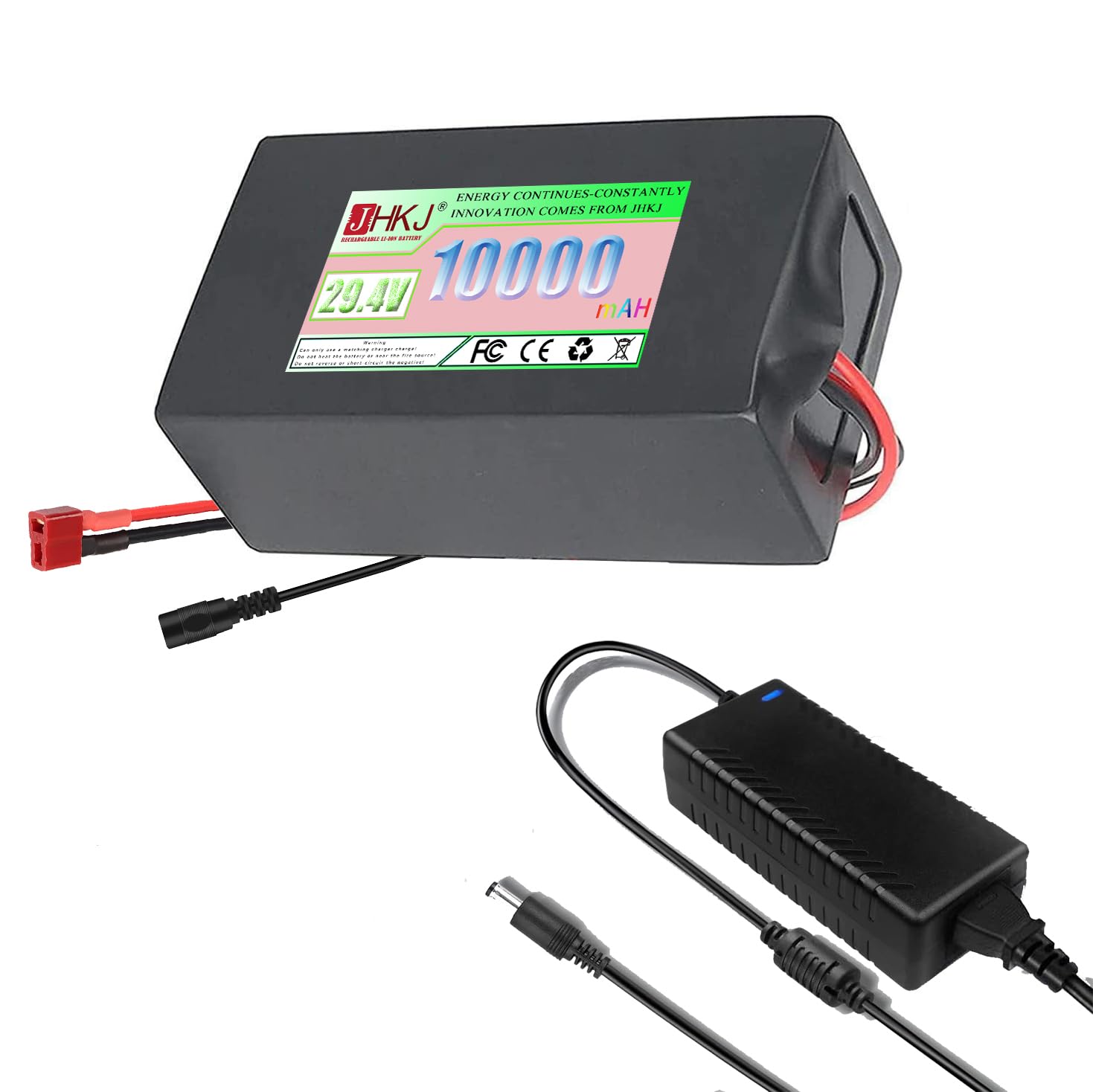 48V Battery 36V Deep Cycle Lithium Battery 24V 25.2V 29.4V li-ion battery Built-in BMS, Cycles Rechargeable Battery 8Ah 10Ah 12Ah 15Ah 20Ah Motor The Kit,29.4v 10ah