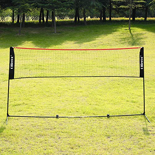 Ollieroo Portable Badminton Net Set with Stand and Carry Bag - Easy Setup PE Sports Net with Poles - for Indoor or Outdoor Court, Beach, Driveway, 10ft - Thumbnail 6