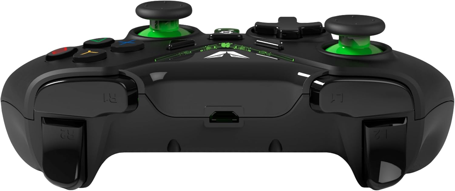 Top view of Volkano VX Gaming Precision Series Wireless Controller showing the Micro USB port