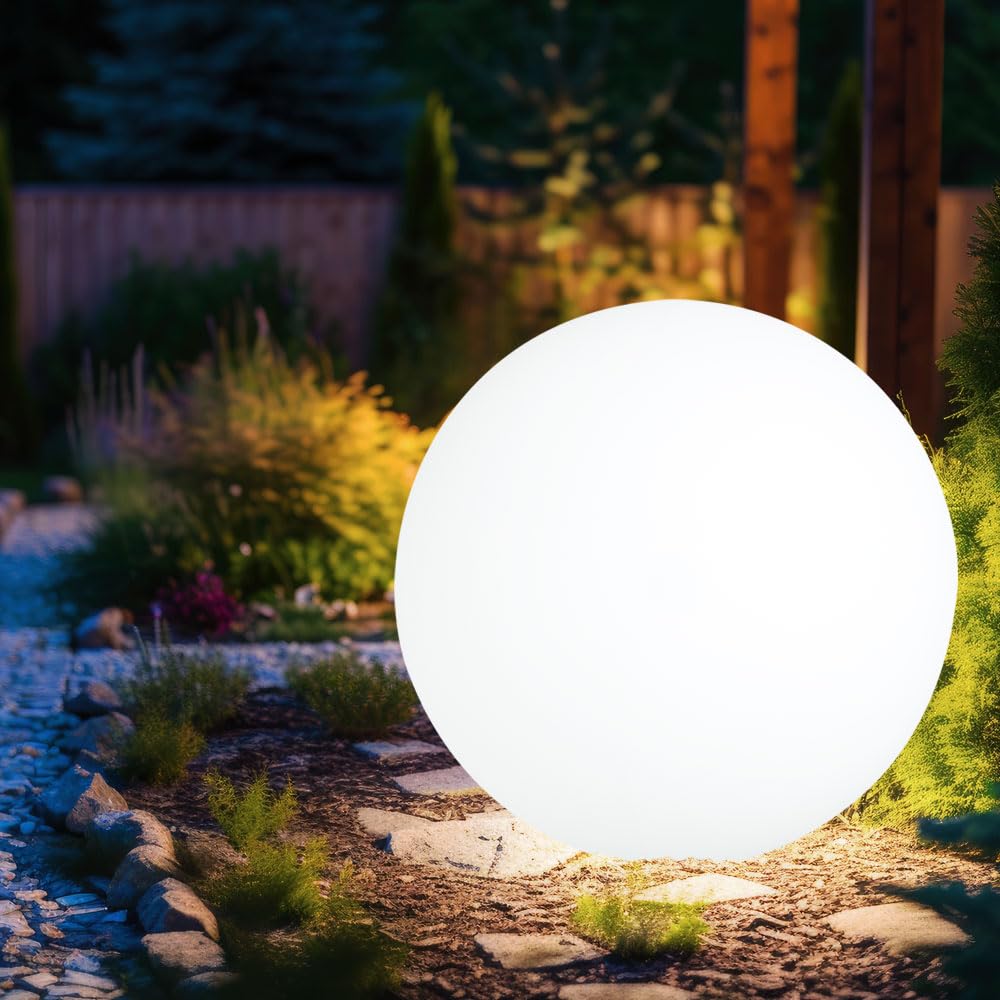 Nowoczesna lampa zewnętrzna ogród przed domem kula wraz ze szpicem Globo 31776