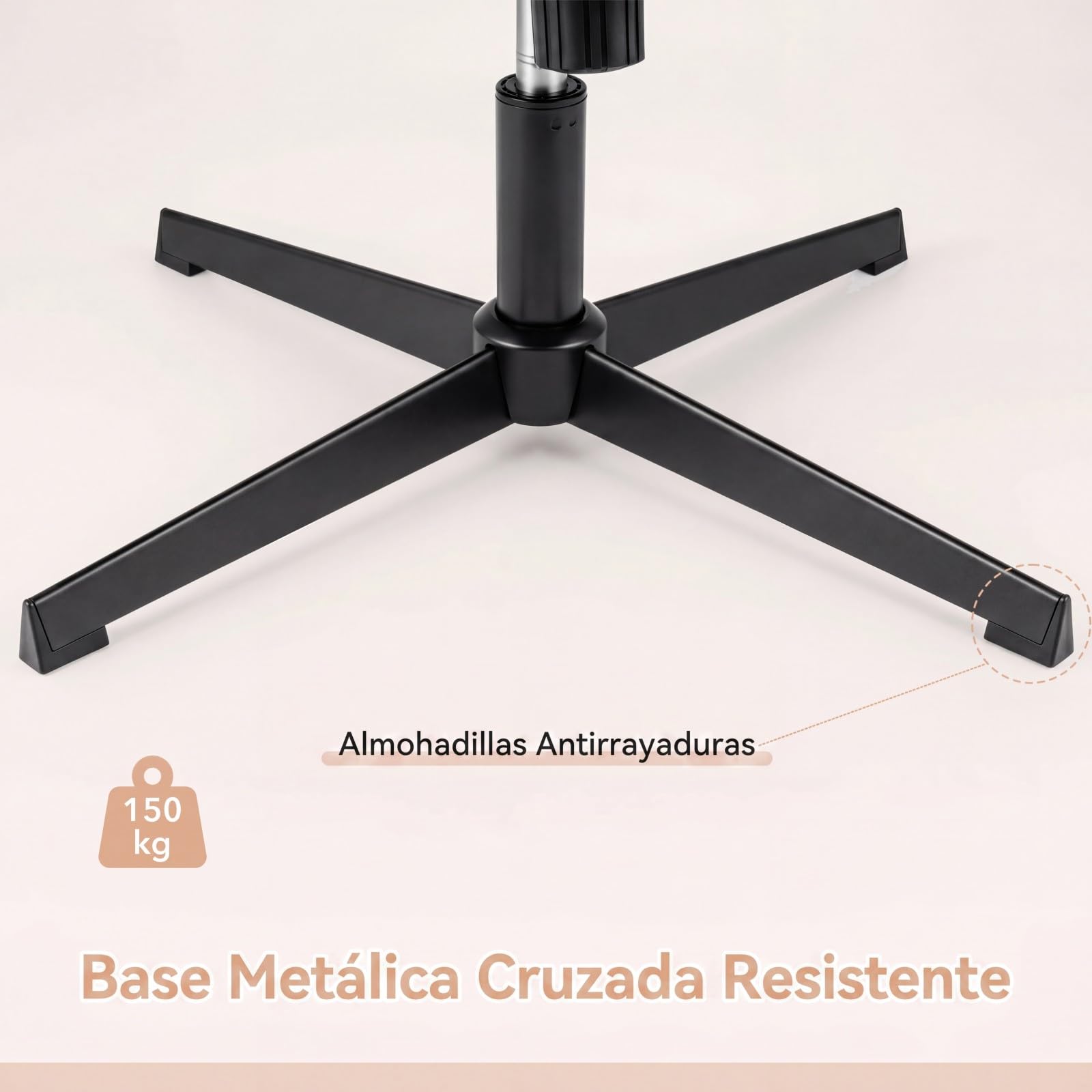 COSTWAY Silla Oficina Cuero Artificial, Reposabrazos Abatibles, Beige