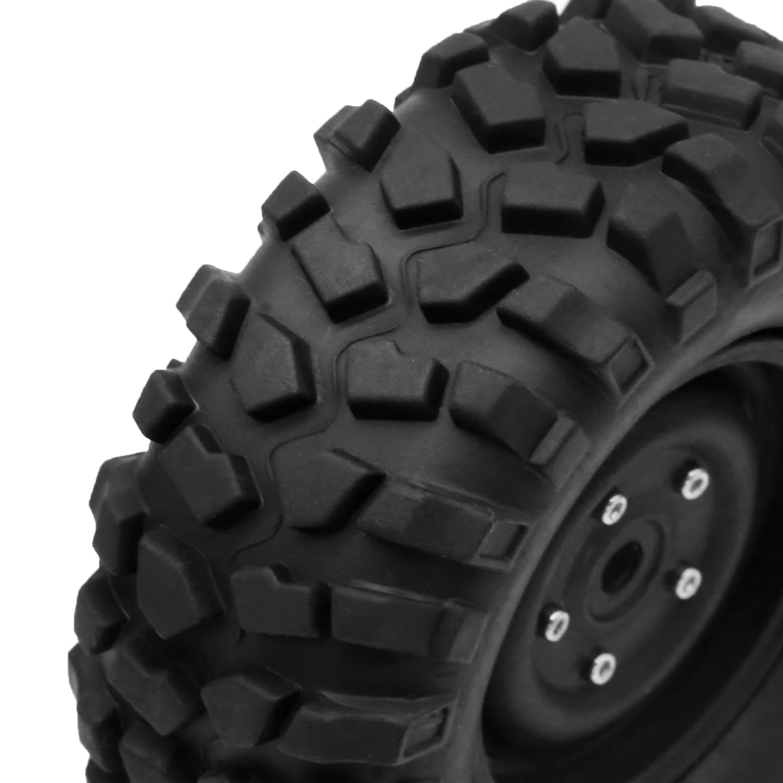 Compatibile con Traxxas per TRX4 per D90 per SCX10 1/10 RC Auto Parti di Aggiornamento Accessori 95 Millimetri 1.9 Beadlock Wheel Rim Set di Pneumatici Rc Car Pneumatici