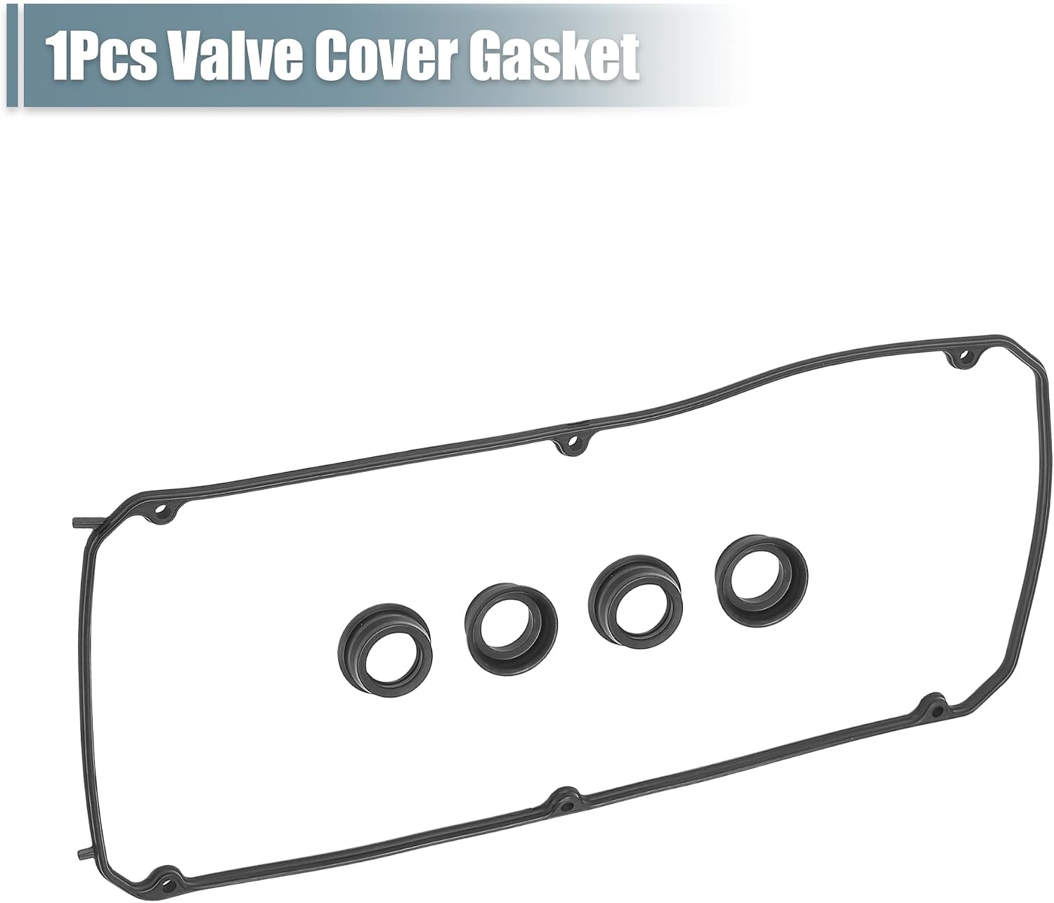 X AUTOHAUX 1Set Rubber Engine Valve Cover Gaskets Seals No.MN137117/MD198128 for Mitsubishi Eclipse 2005-2012 for Mitsubishi Galant 2004-2012