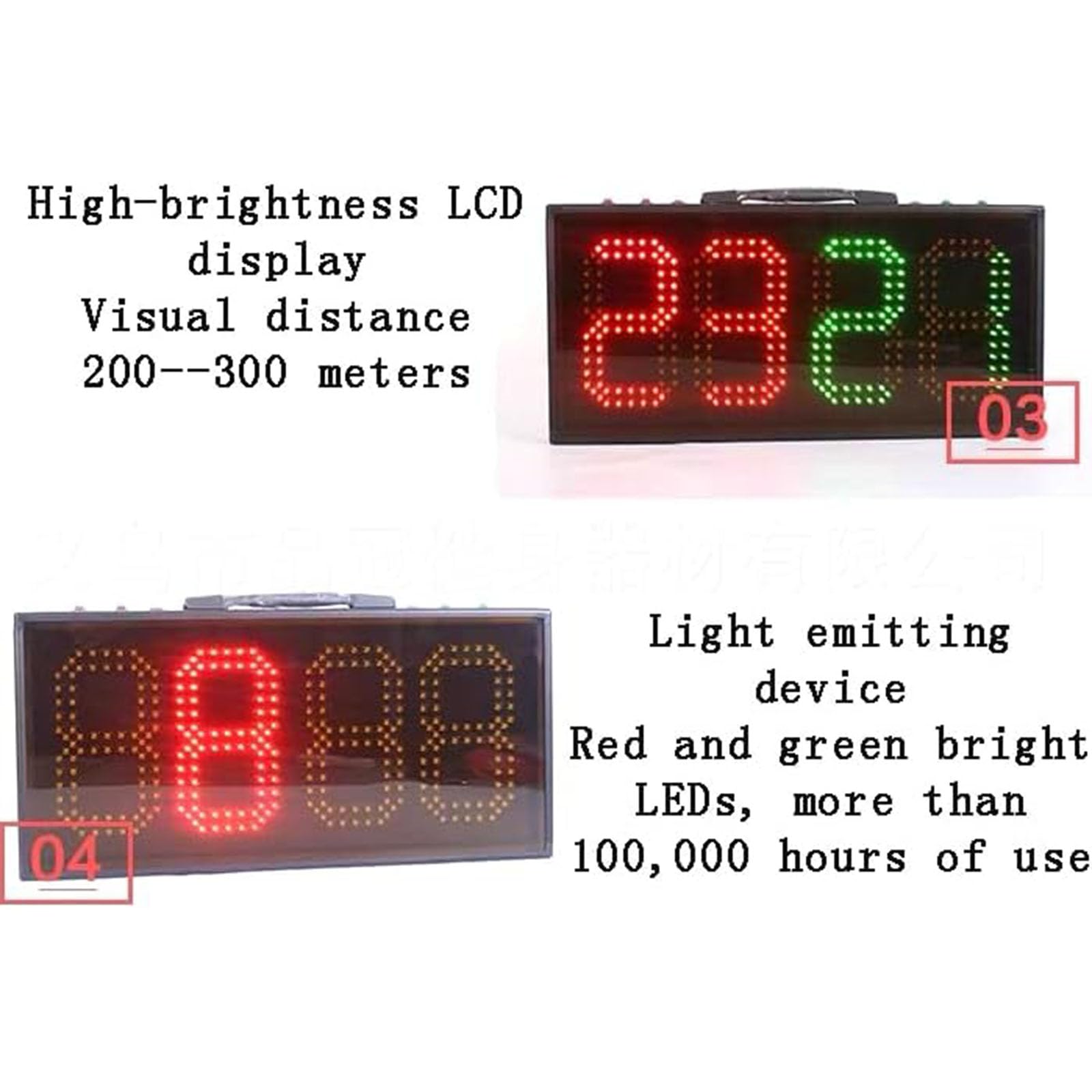 Tabellone Elettronico Portatile A LED per La Sostituzione degli Arbitri, Display per Il Cambio Giocatore nel Calcio, Distanza di Visualizzazione A 4 Cifre 120 Metri